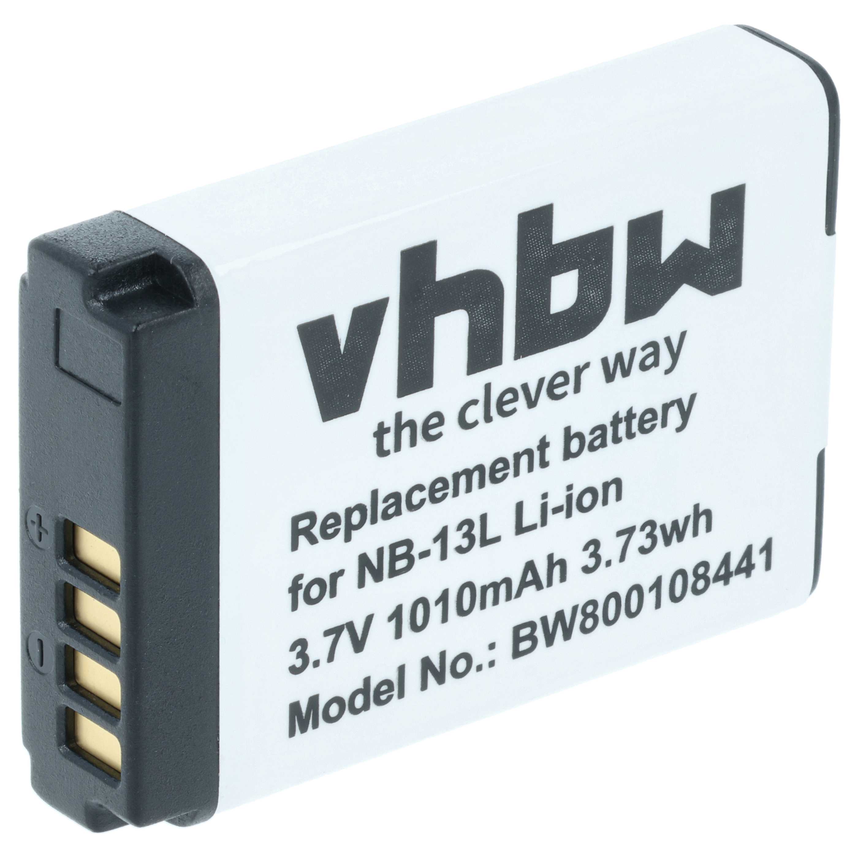 Batería reemplaza Canon NB-13L para cámara - 1010 mAh 3,7 V Li-Ion