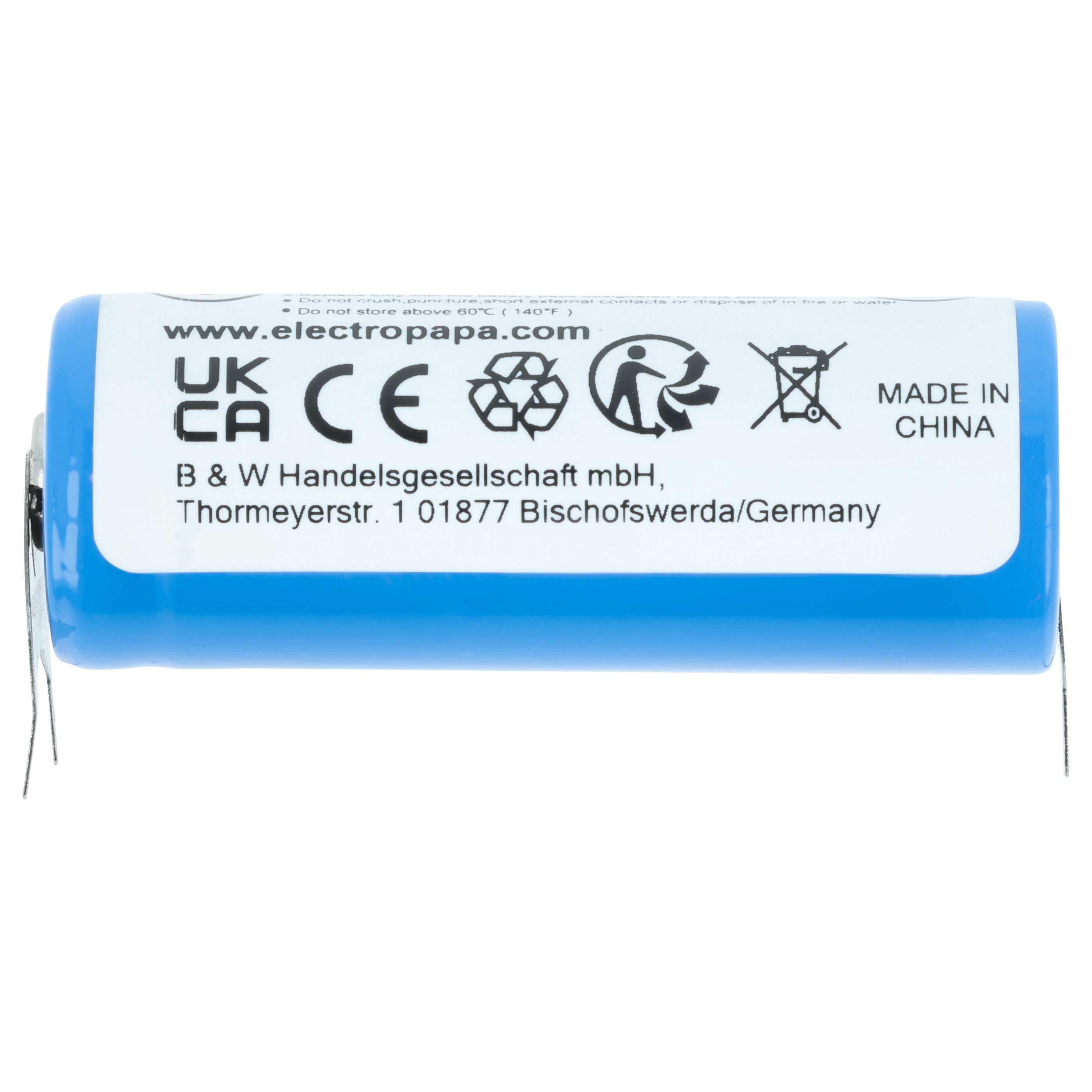 5x Bateria zamiennik CR17450E-R - 2400 mAh 3 V Li-Ion