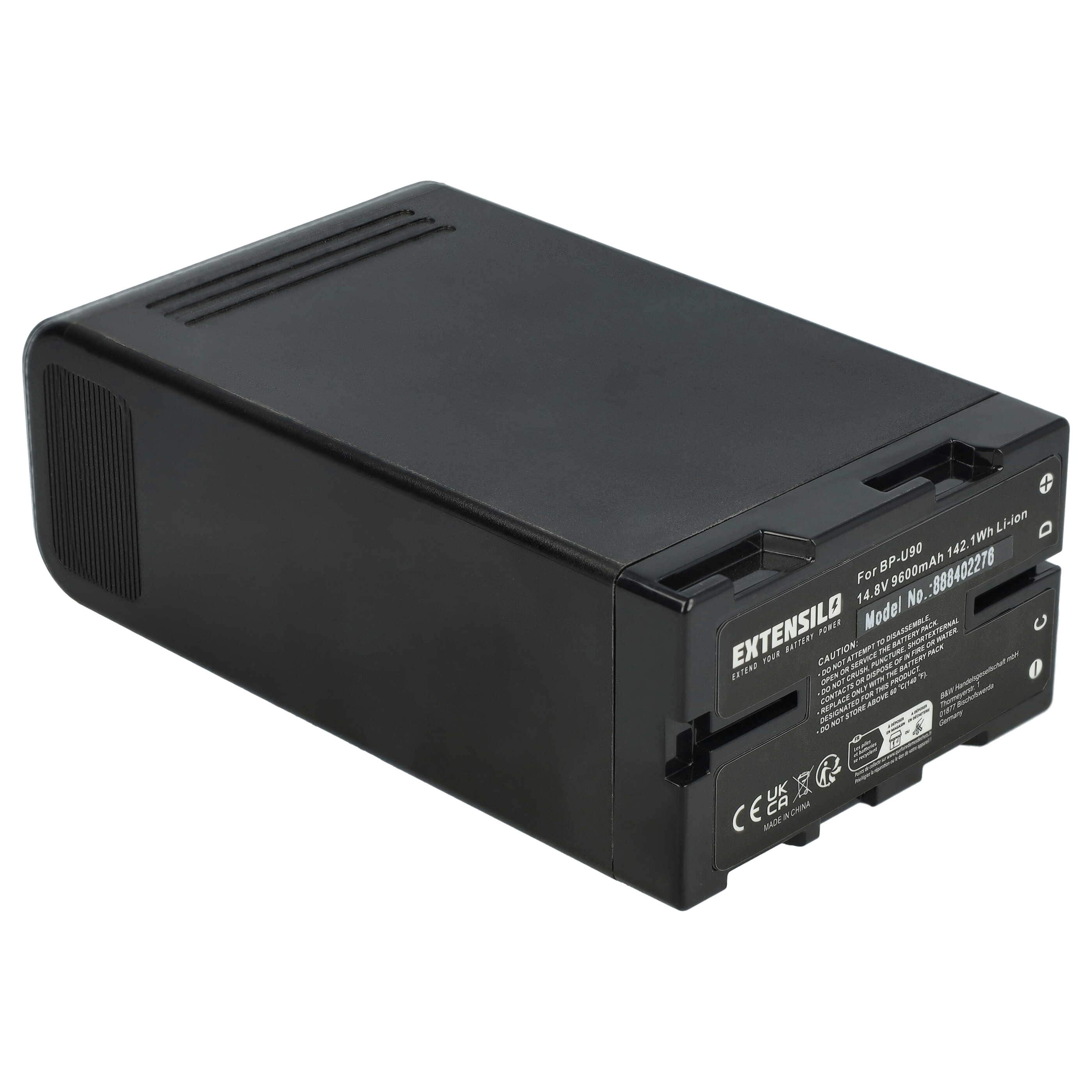 Kamera-Akku als Ersatz für Sony BP-U95, BP-U90, BP-U30, BP-U60 - 9600mAh 14,8V Li-Ion