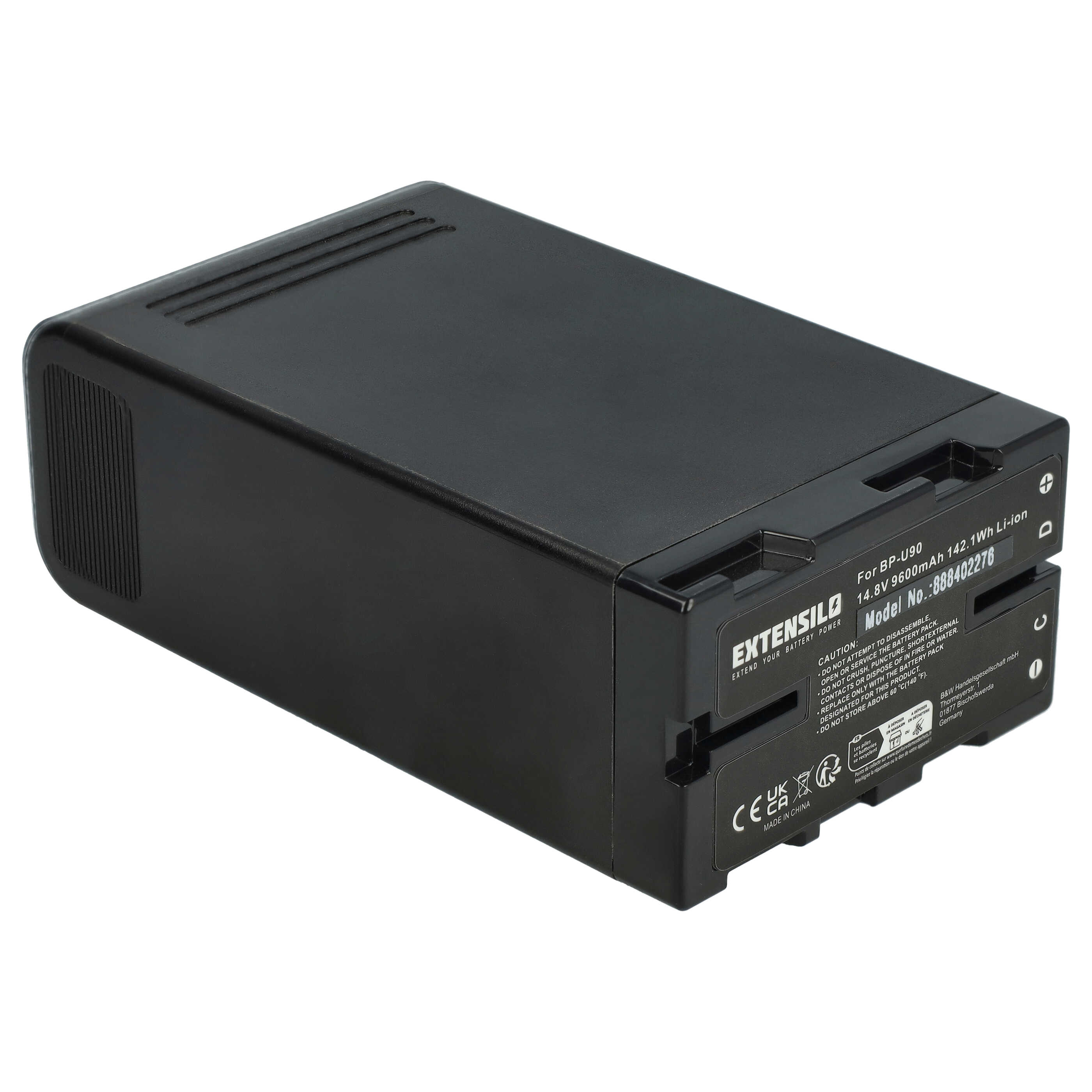 Batteria sostituisce Sony BP-U95, BP-U90, BP-U30, BP-U60 per fotocamera Sony - 9600mAh 14,8V Li-Ion