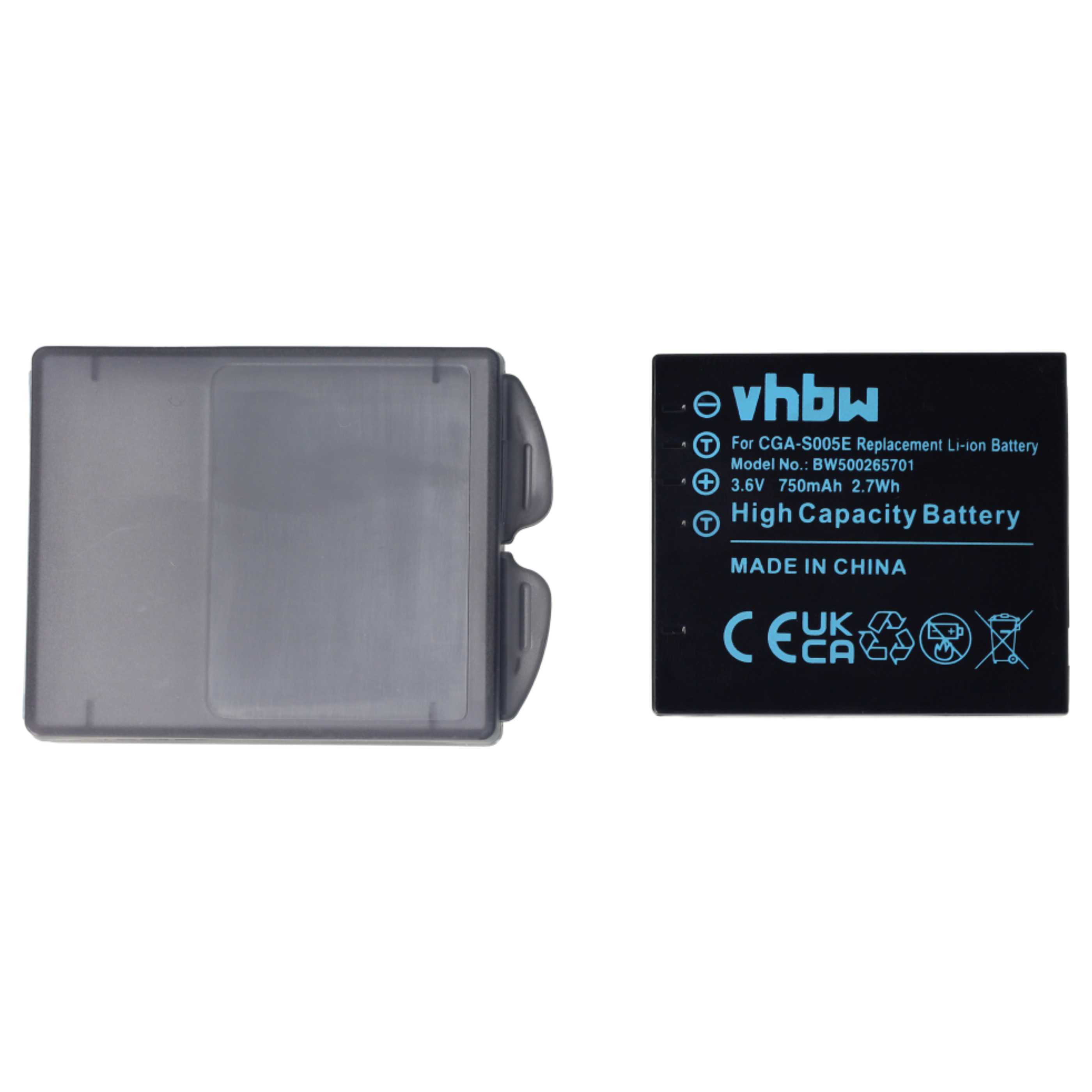 Batería reemplaza Leica BP-DC4 para cámara - 750 mAh 3,6 V Li-Ion