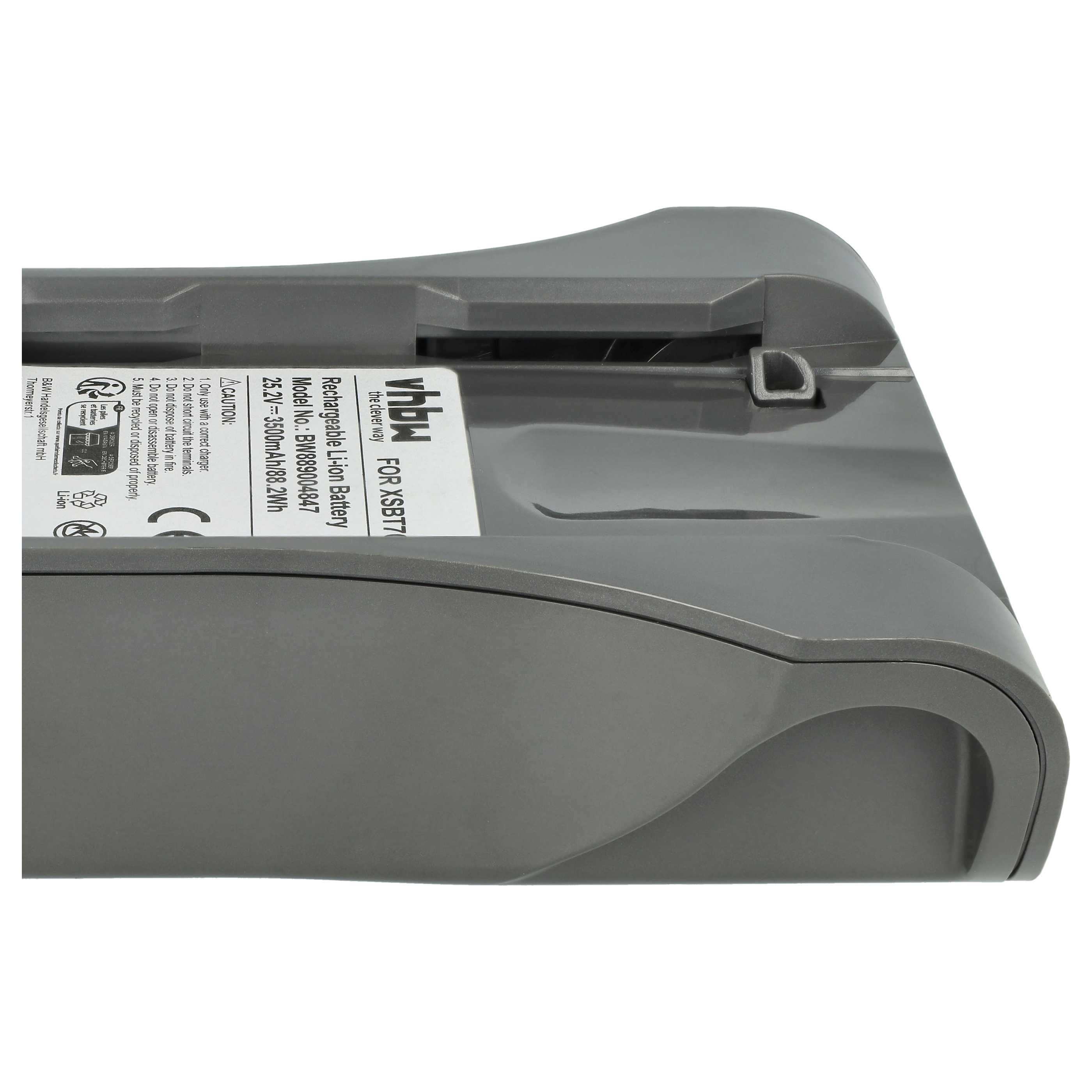 Battery replaces Shark XSBT700EU for Shark 3500mAh, 25.2V, Li-Ion