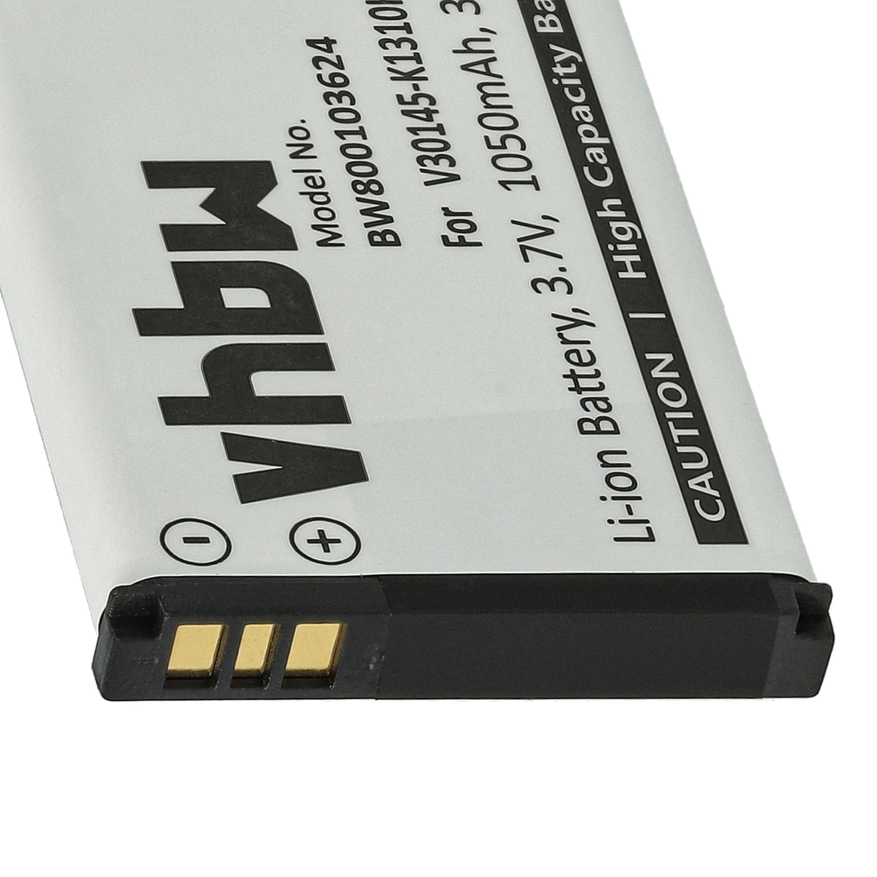 5x Batteries remplace Siemens V30145-K1310K-X447 pour téléphone Siemens - 1050mAh 3,7V Li-ion