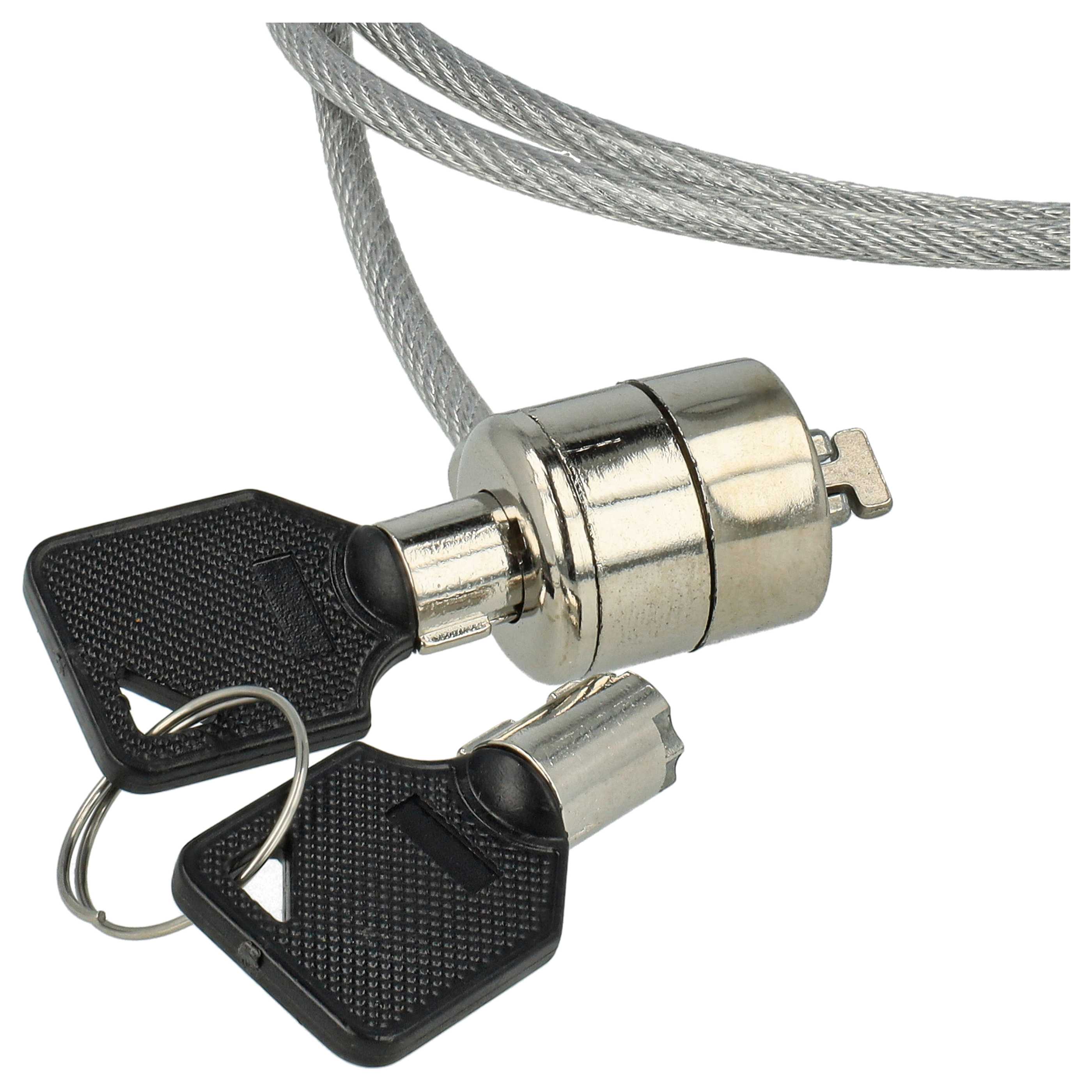 20x Kensington Lock suitable for Laptop, Notebook - Cable Lock with Keys, 1.2 m long