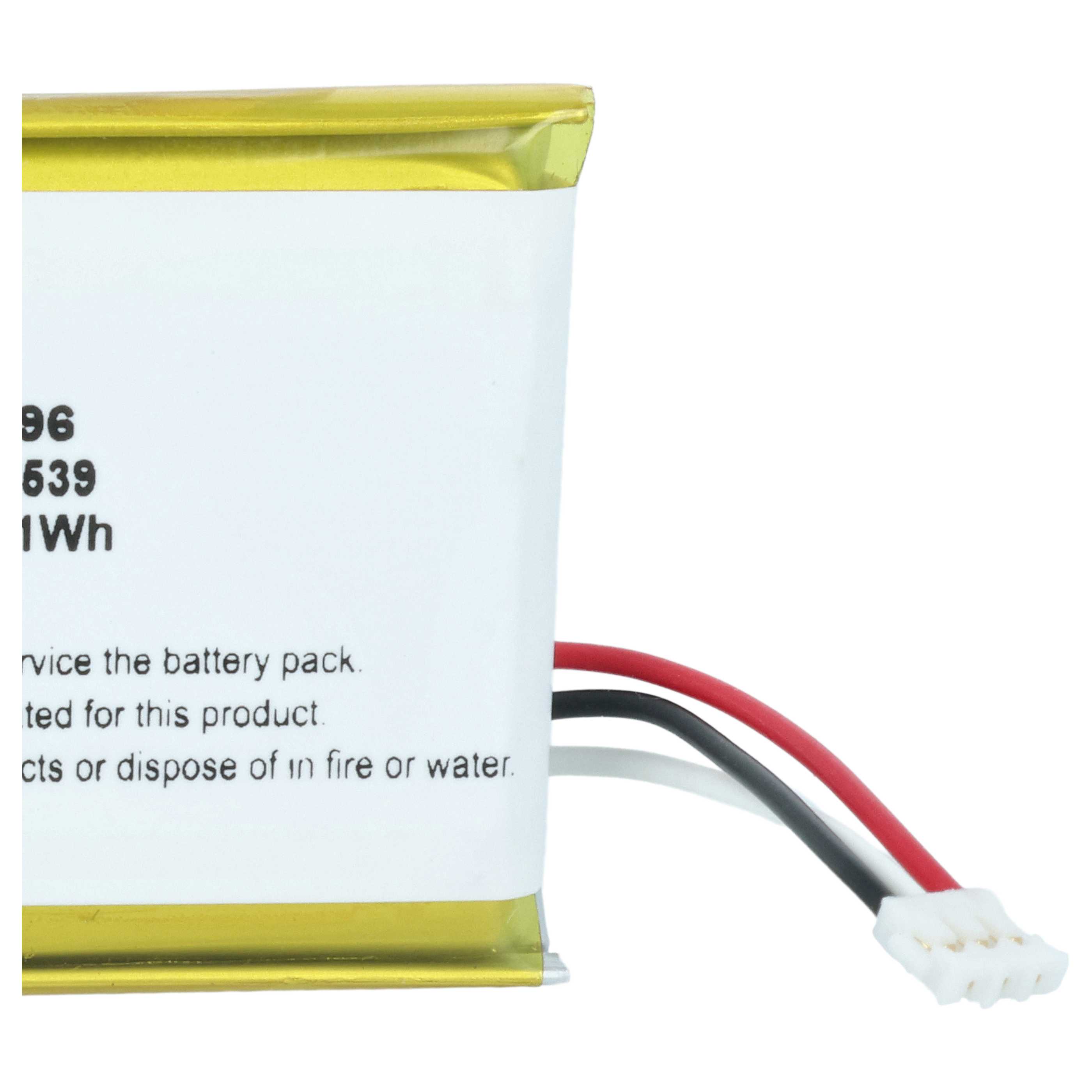 Medical Equipment Battery replaces Phonak IP462539 - 300 mAh 3.7 V Li-polymer