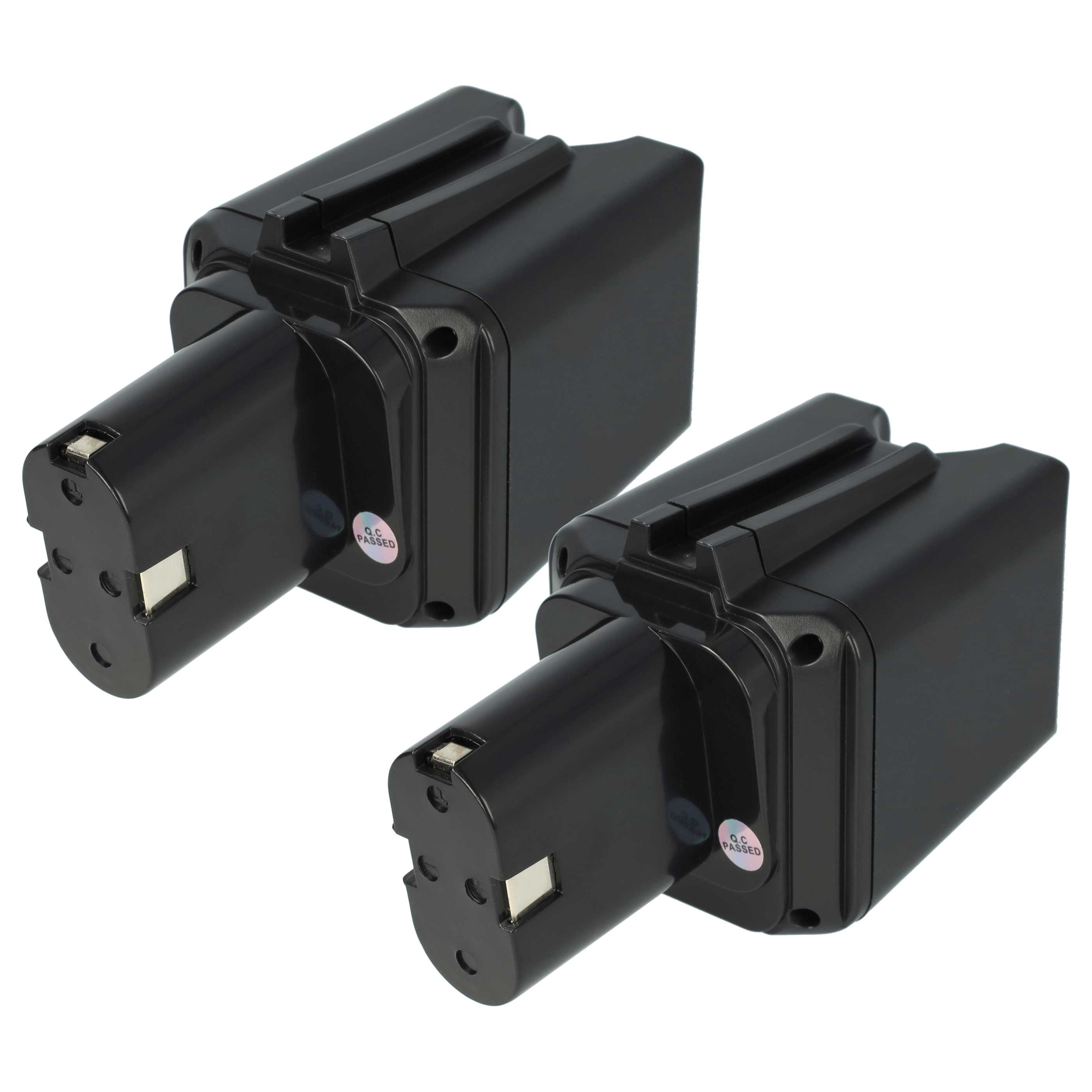 2x Battery replaces Bosch 2607300002, 26073000002, 2 607 3000 002 Electric Power Tool - 2500 mAh, 9.6 V, NiMH