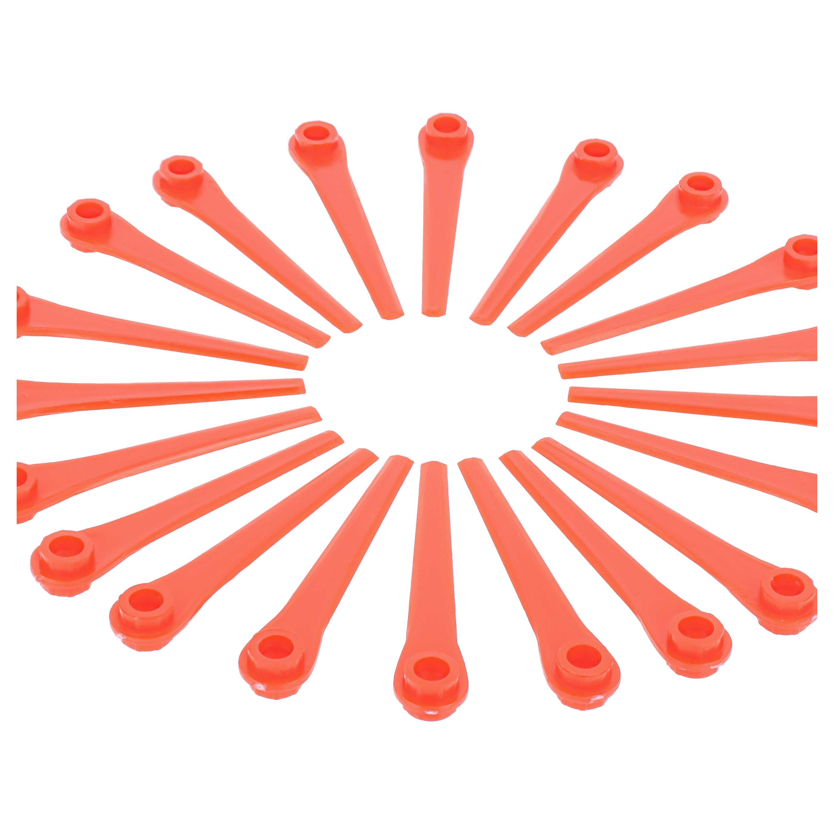 20x Exchange Blade replaces Gardena RotorCut 5368-20 Cordless Strimmerplasticred