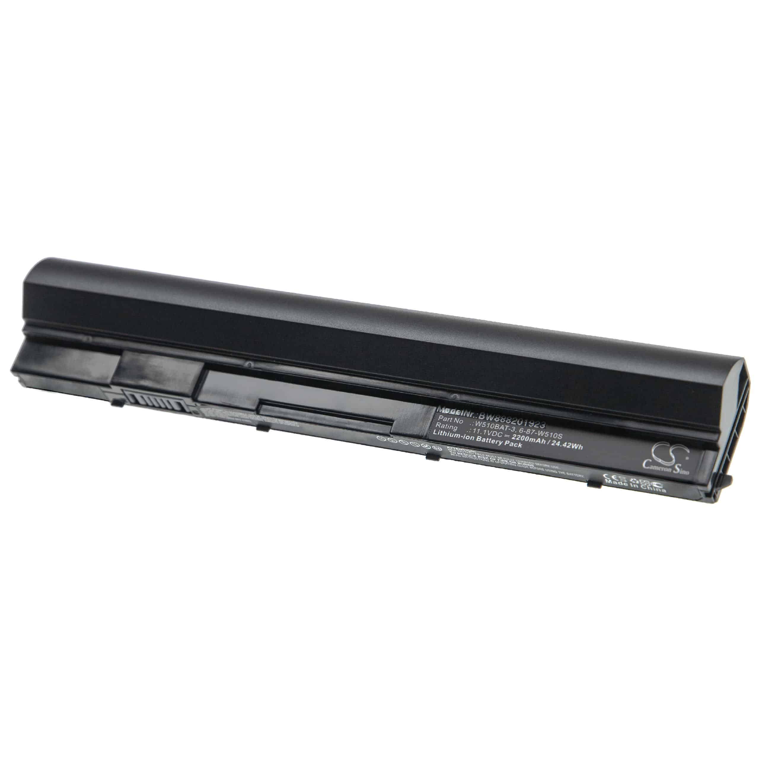 Akumulator do laptopa zamiennik Clevo 6-87-W510S-4291, 6-87-W510S - 2200 mAh 11,1 V Li-Ion, czarny