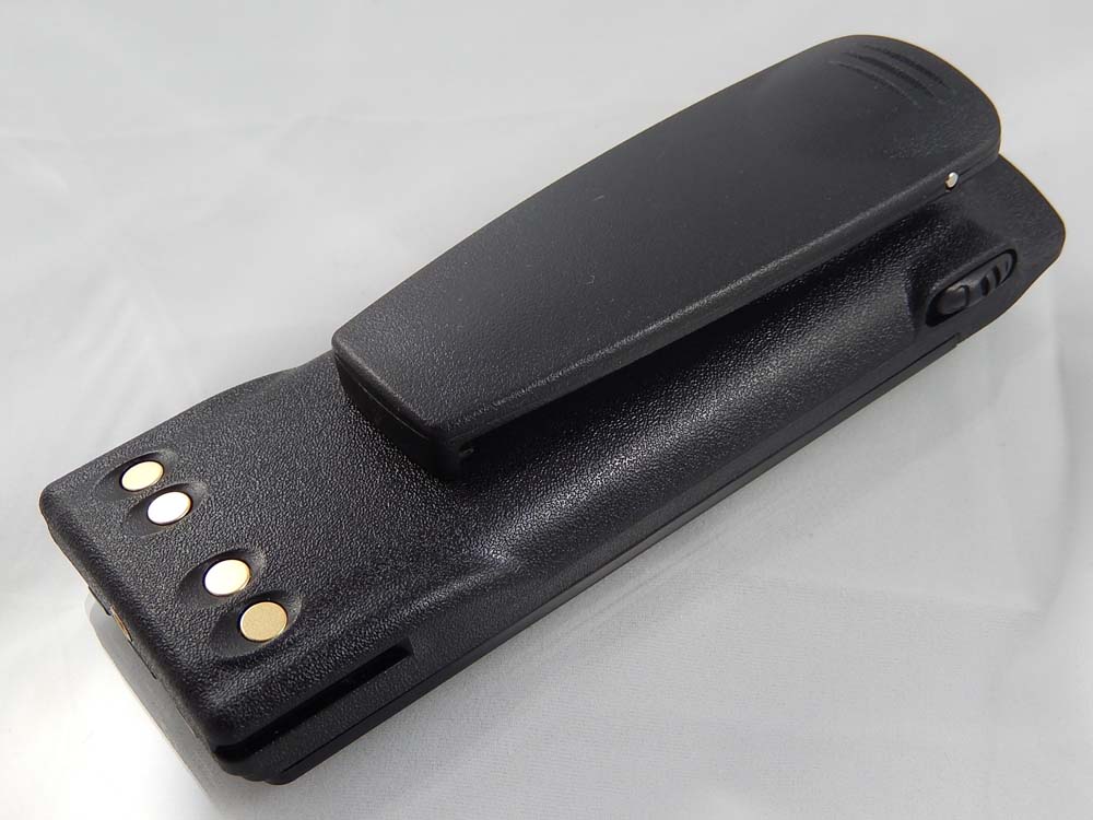 Batería reemplaza Motorola FTN6573 para radio, walkie-talkie Motorola - 1800 mAh 7,5 V Li-Ion con clip