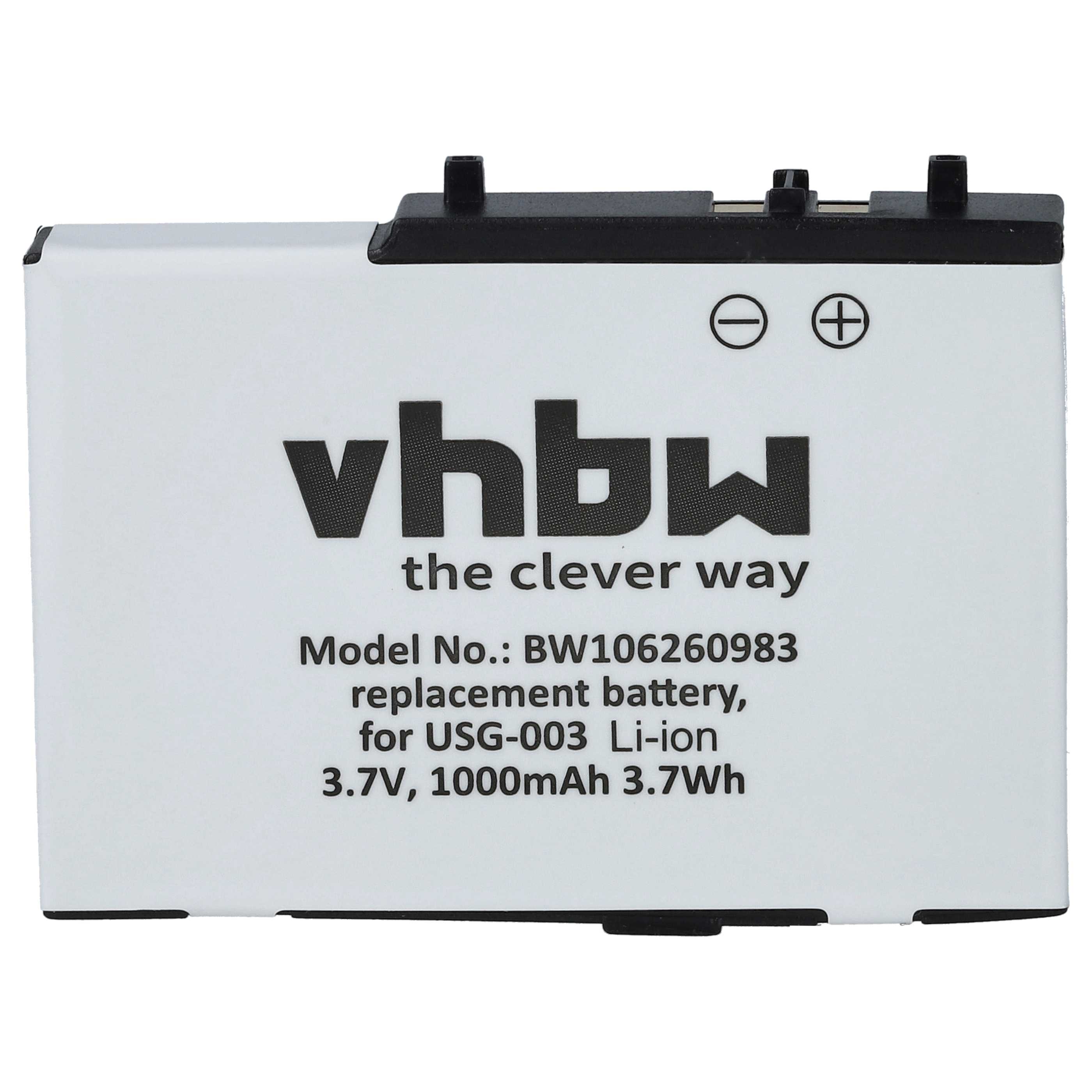 Games Console 2x Battery replaces Nintendo USG-001, USG-003 - 900 mAh 3.7 V Li-Ion