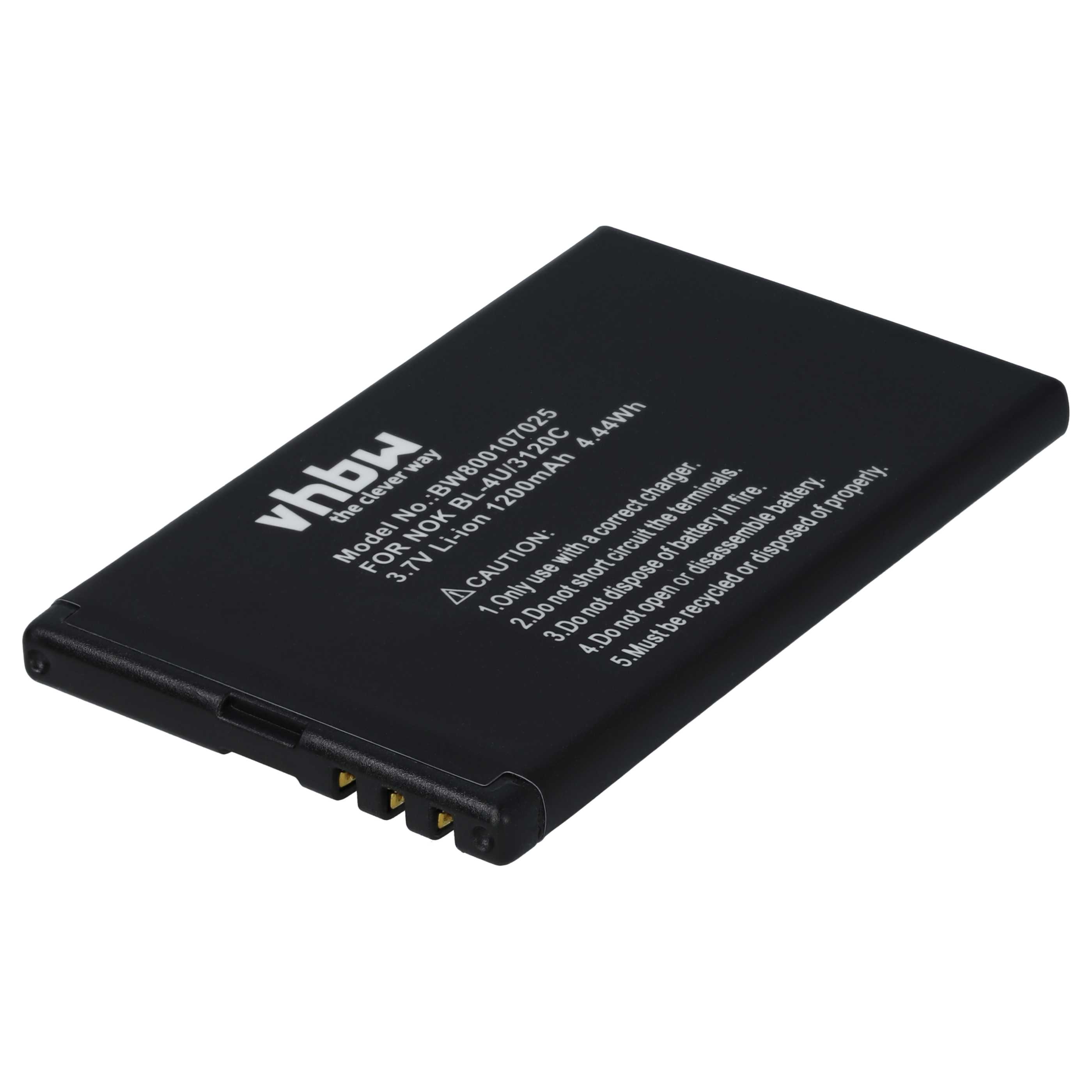 Batería reemplaza Blu N4U85T para - 1200 mAh 3,7 V Li-Ion