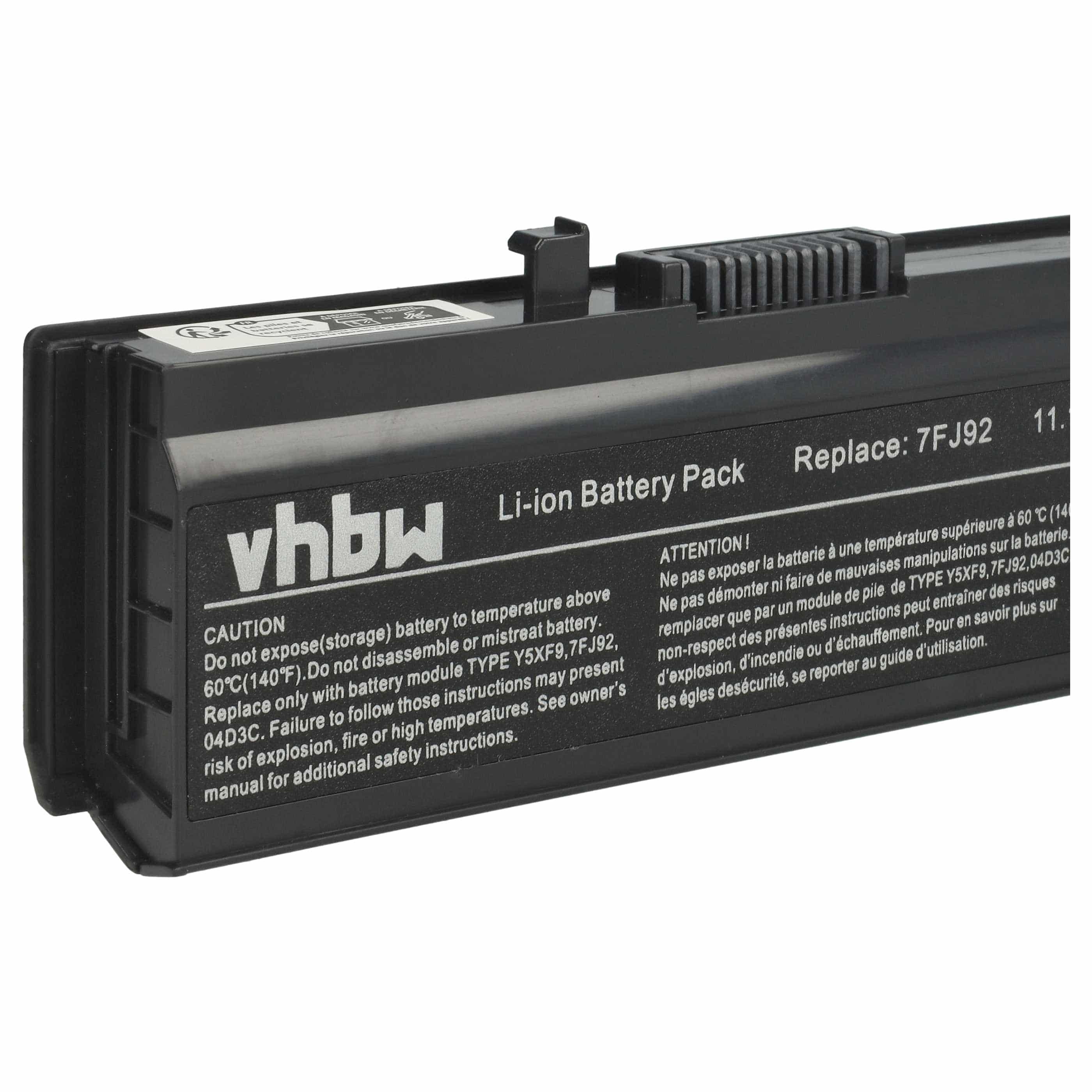 Akumulator do laptopa zamiennik Dell 0TXWRR, 312-0997, 04D3C, 04GN0G - 4400 mAh 11,1 V Li-Ion, czarny