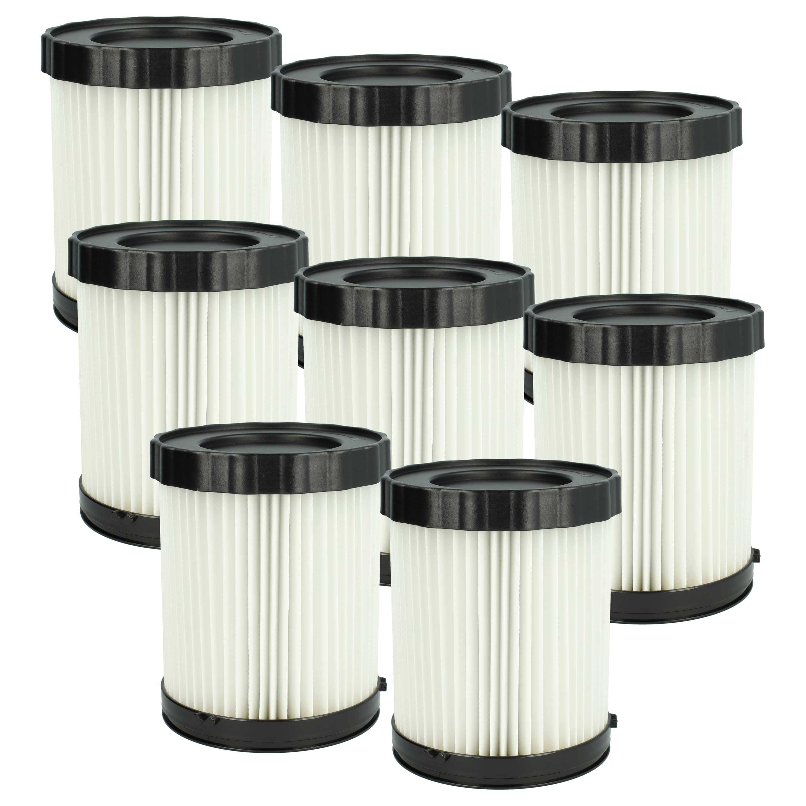 8x cartridge filter replaces Bosch 1 600 A01 1RT, 2 608 000 663, 3165140917940 for Bosch Vacuum Cleaner, white