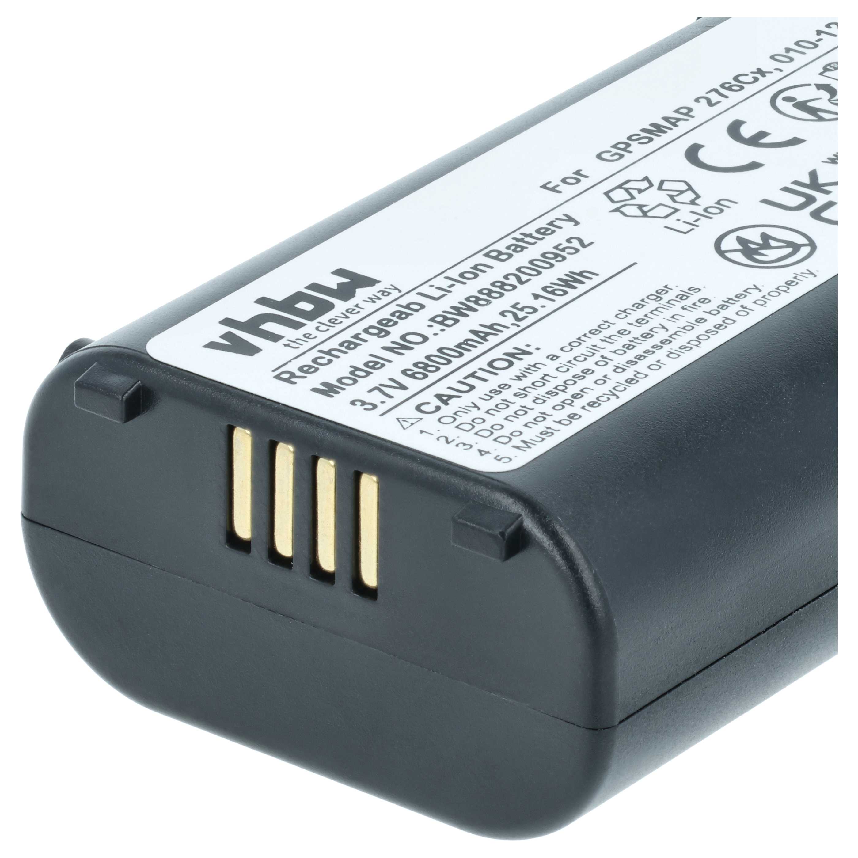 Batería reemplaza Garmin 361-00092-00, 010-12456-06 para localizador GPS - 6800 mAh 3,7 V Li-Ion