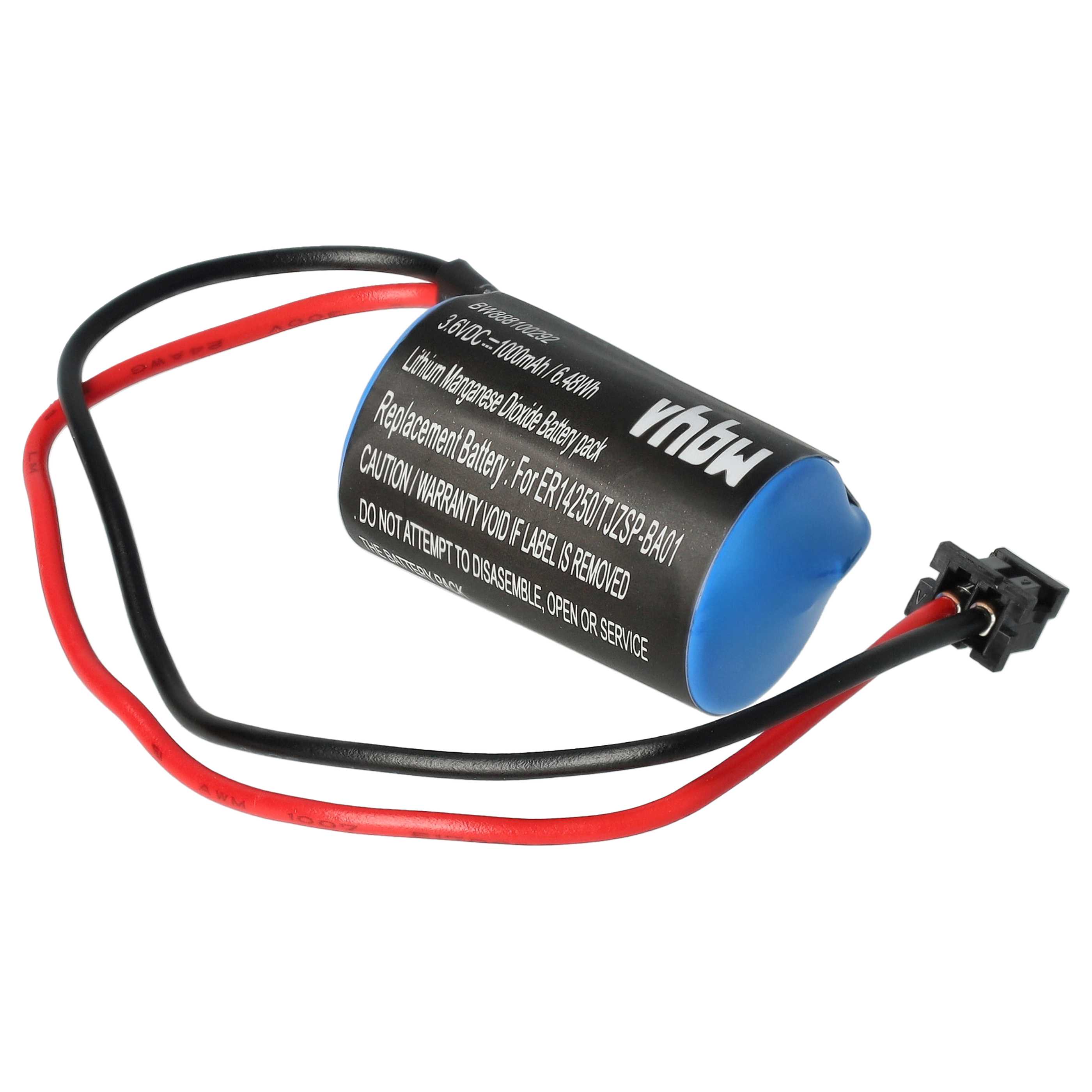 10x Bateria do obrabiarek sterowanych numerycznie zamiennik Omron JZSP-BA01 - 1000 mAh 3,6 V Li-MnO2