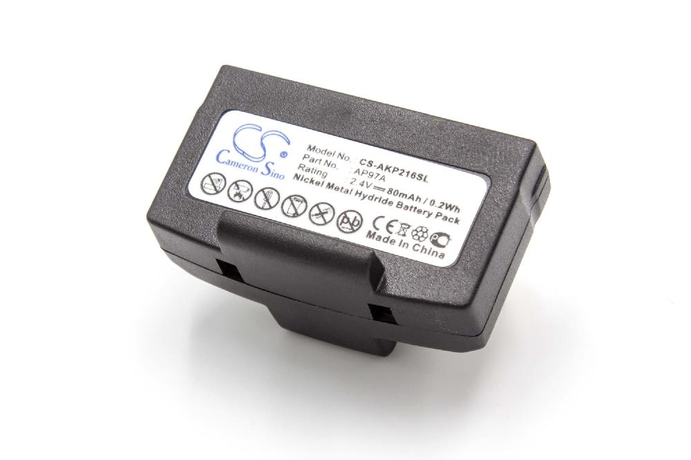 Akumulator do słuchawek bezprzewodowych zamiennik AKG AP97, AP11A, AP114, AP97A - 80 mAh 2,4 V NiMH