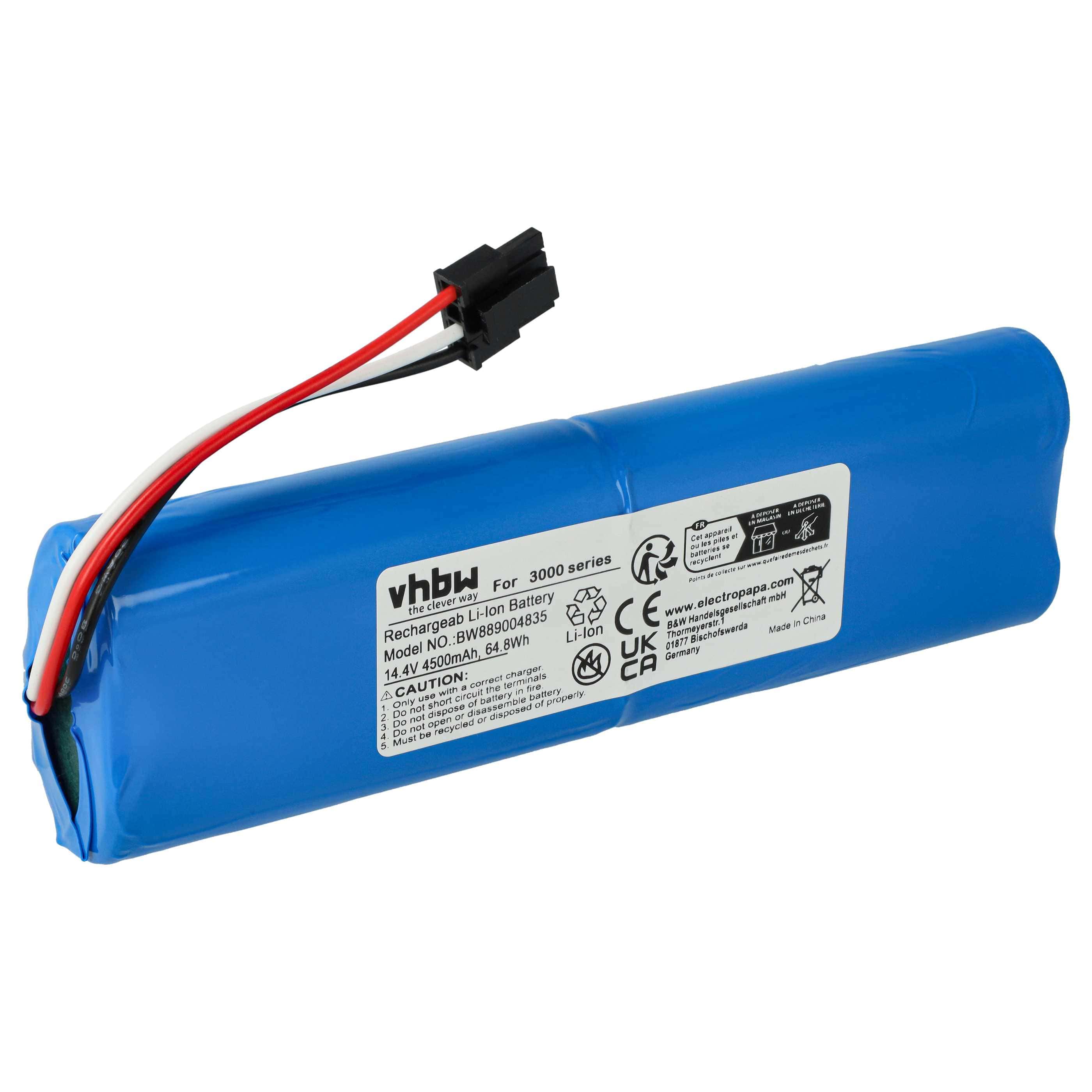 Battery replaces Philips C1048A2 for Philips 4500mAh, 14.4V, Li-Ion