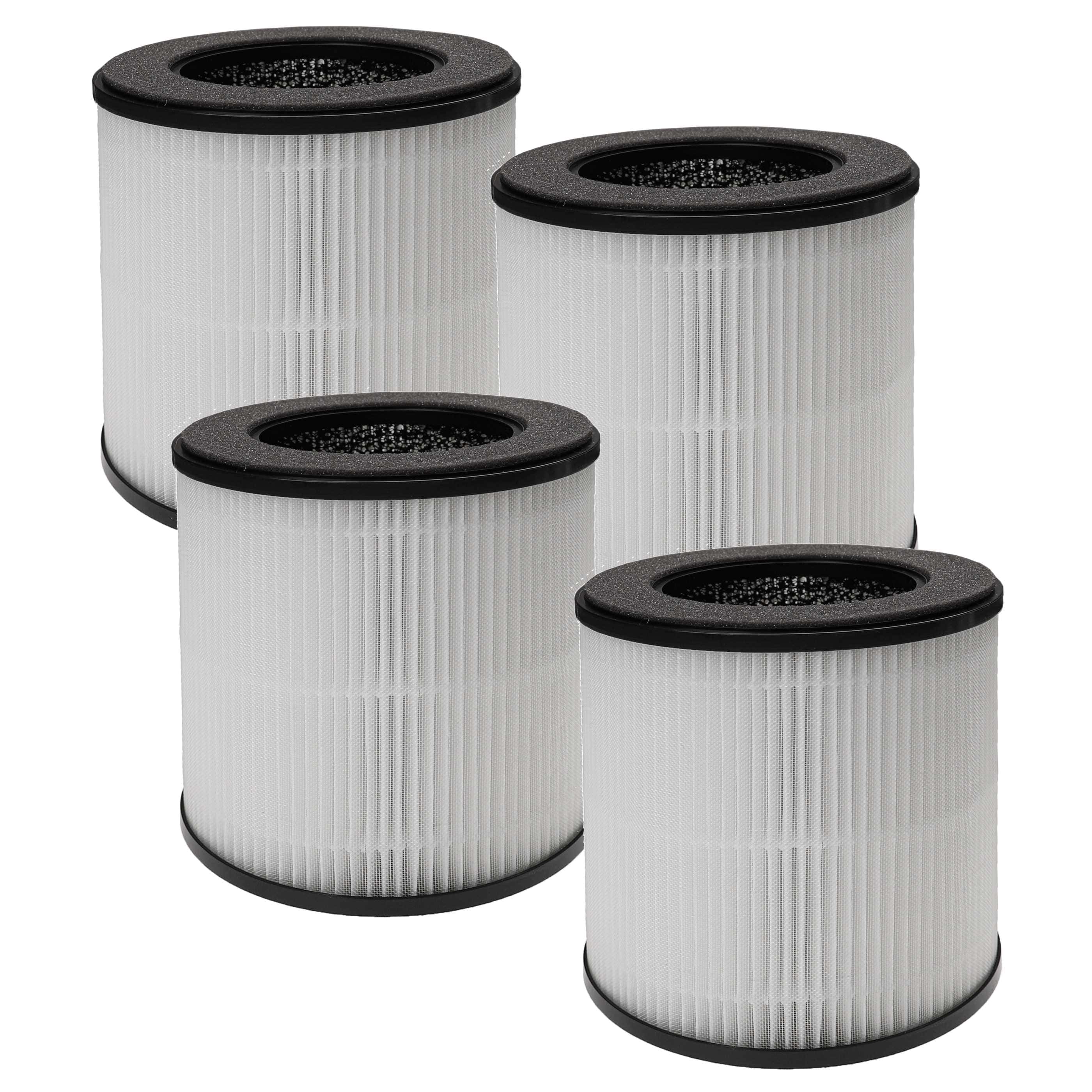 4x Filter for Acekool Air Purifier etc. - Pre Filter + HEPA + Activated Carbon