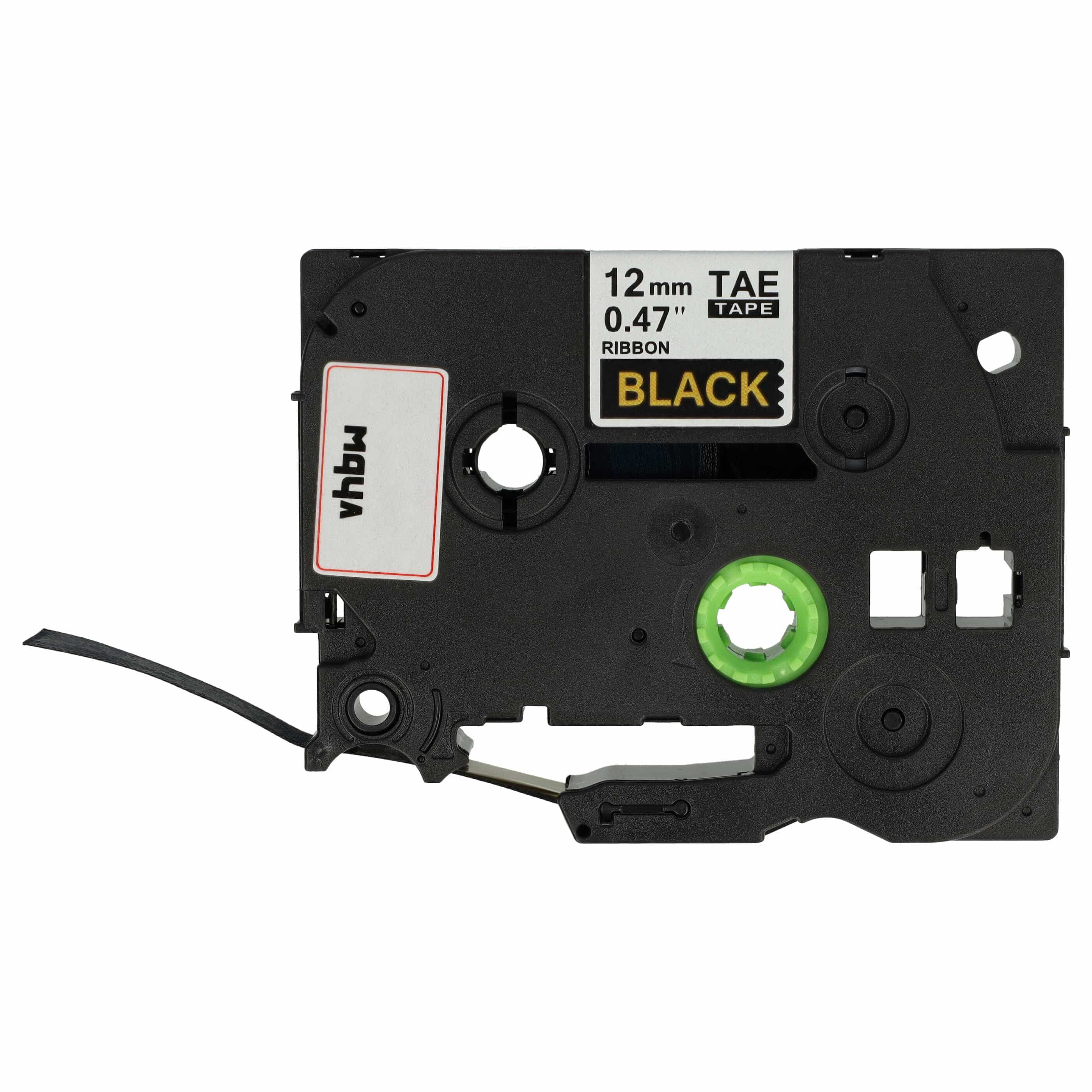 Label Tape Textile replaces Brother TZE-R334 - 12 mm Gold to Black