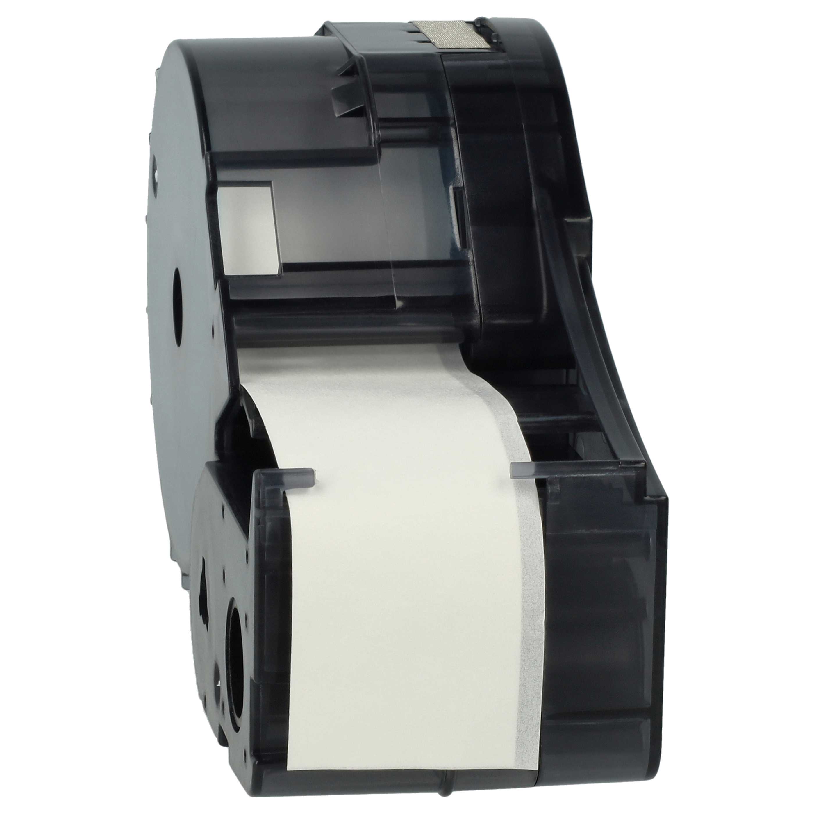 5x Casete cinta escritura reemplaza Brady M21-750-595-WT Negro su Blanco