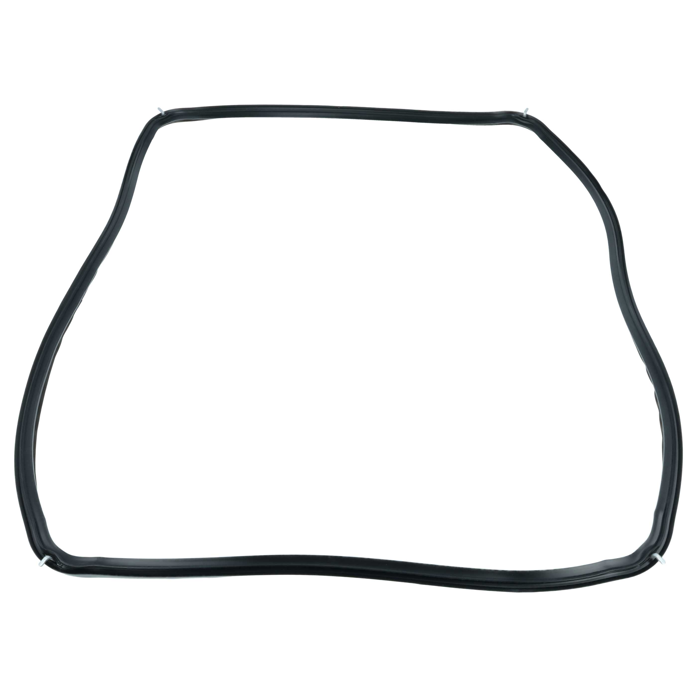 Backofen-Türdichtung mit Winkelhaken als Ersatz für AEG 387194510 für Zanussi u.a. 44 x 33 cm, Schwarz
