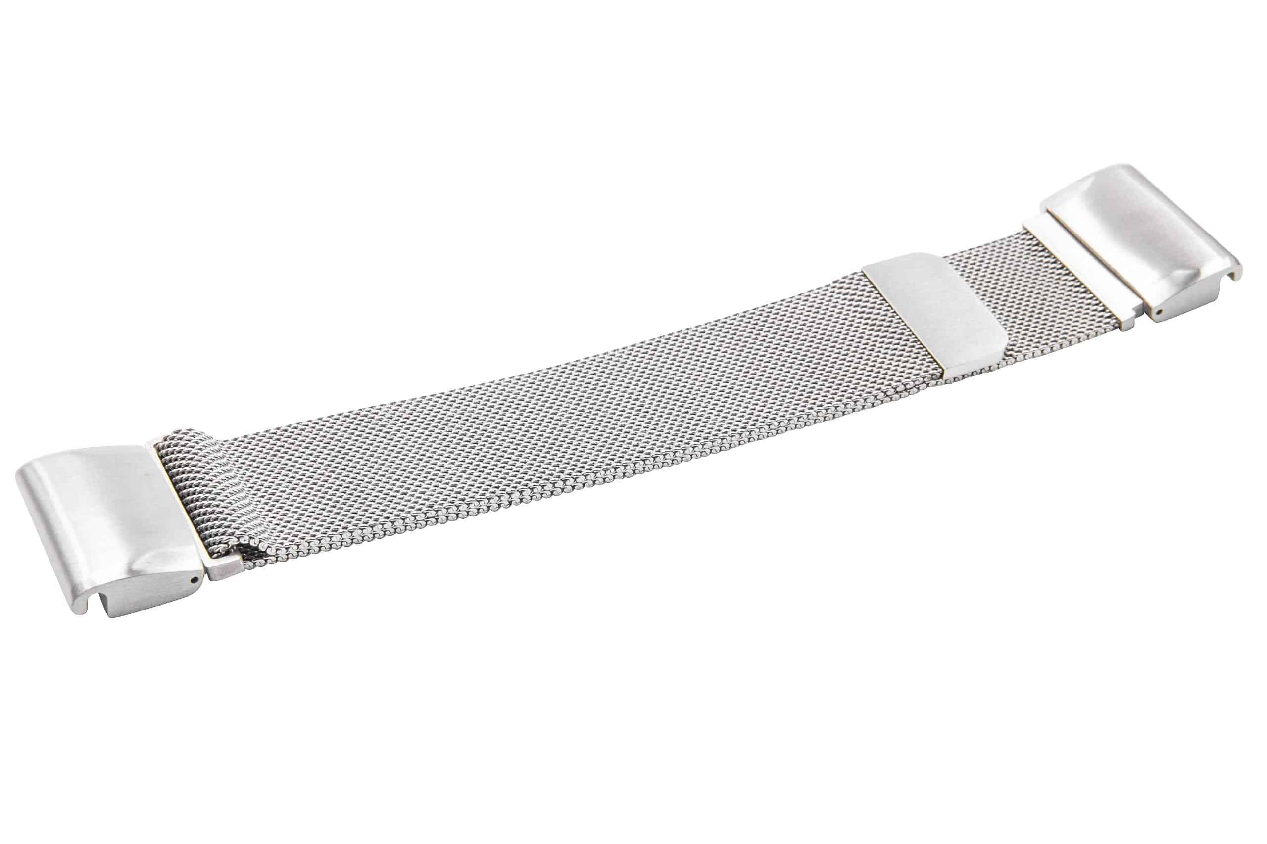 wristband for Garmin Descent Smartwatch etc. - Up to 265 mm wrist circumference, stainless steel, silver