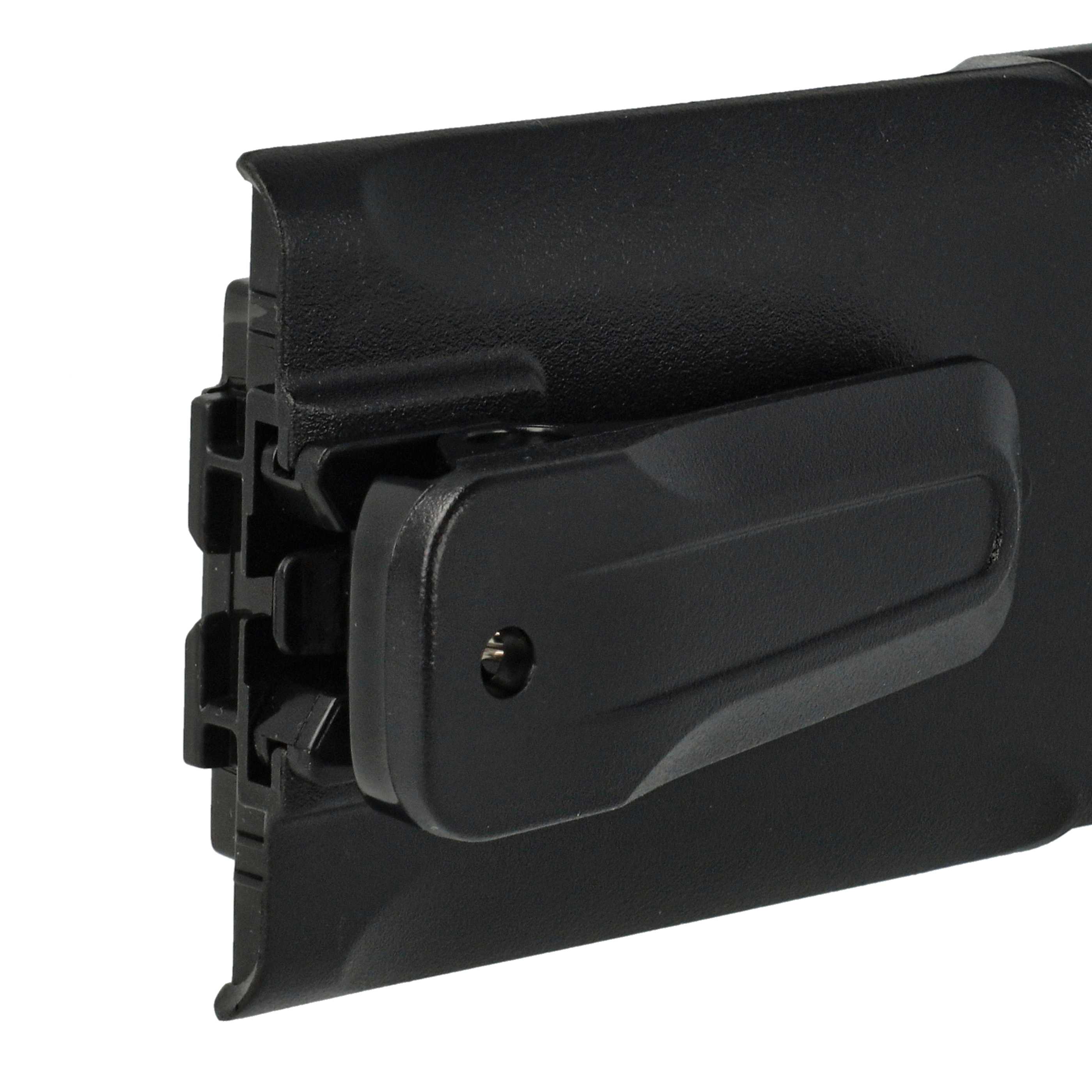 Radio Battery (2 Units) Replacement for Kenwood KNB-63L, KNB-65L - 1000 mAh 7.4 V Li-Ion + Belt Clip