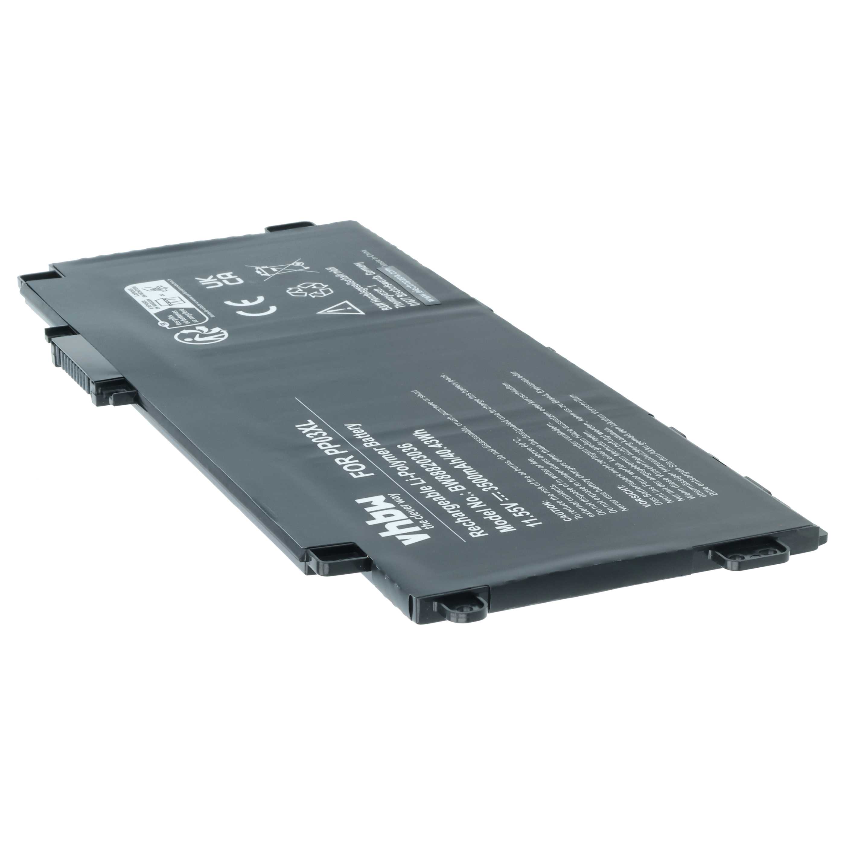 Akumulator do laptopa zamiennik HP HSTNN-DB9X, L83388-421, HSTNN-OB1P, HSTNN-LB8S - 3500 mAh 11,55 V LiPo