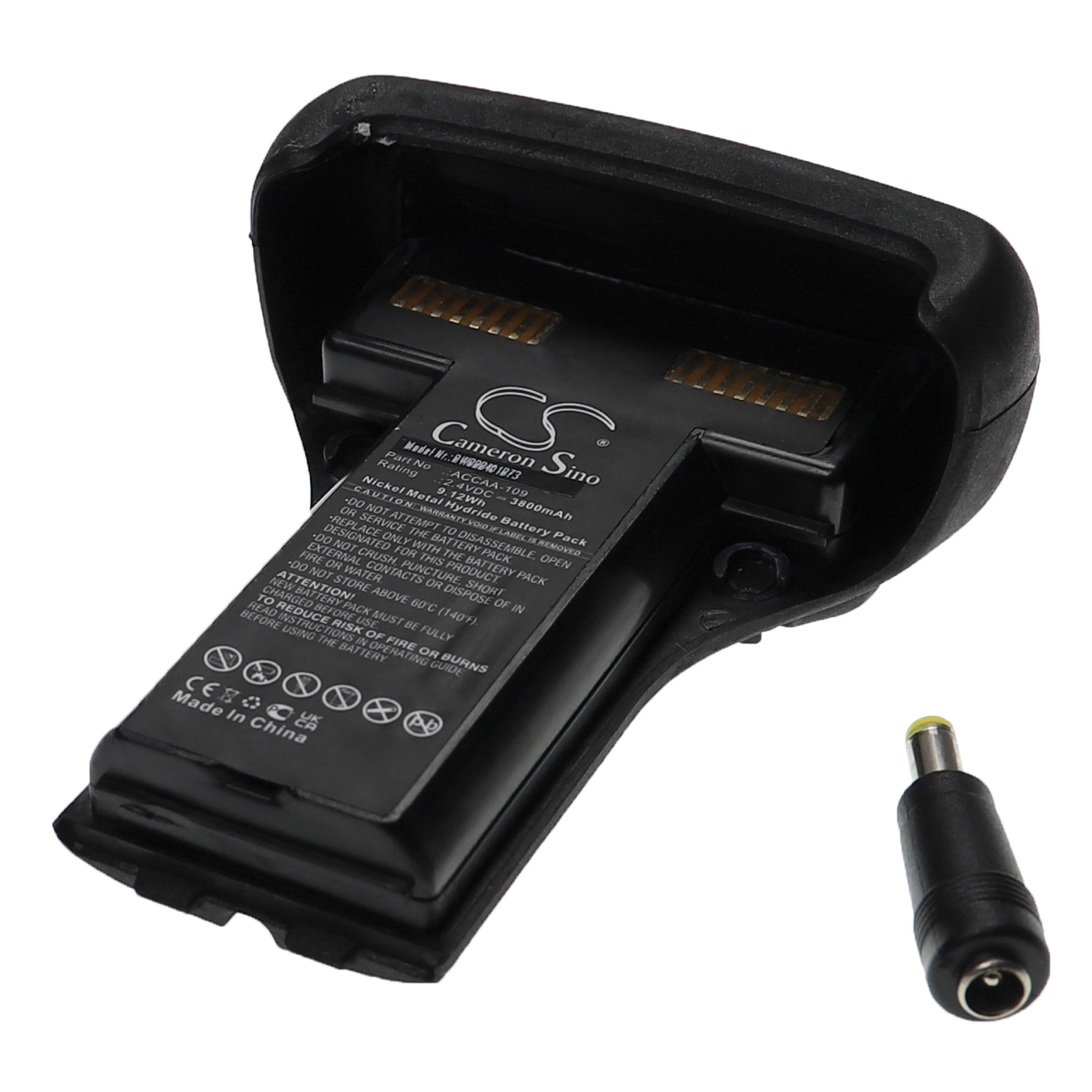 Batería reemplaza Trimble ACCAA-109, F-2006-05-S, F-2006-02 para dispositivo medición - 3800 mAh 2,4 V NiMH