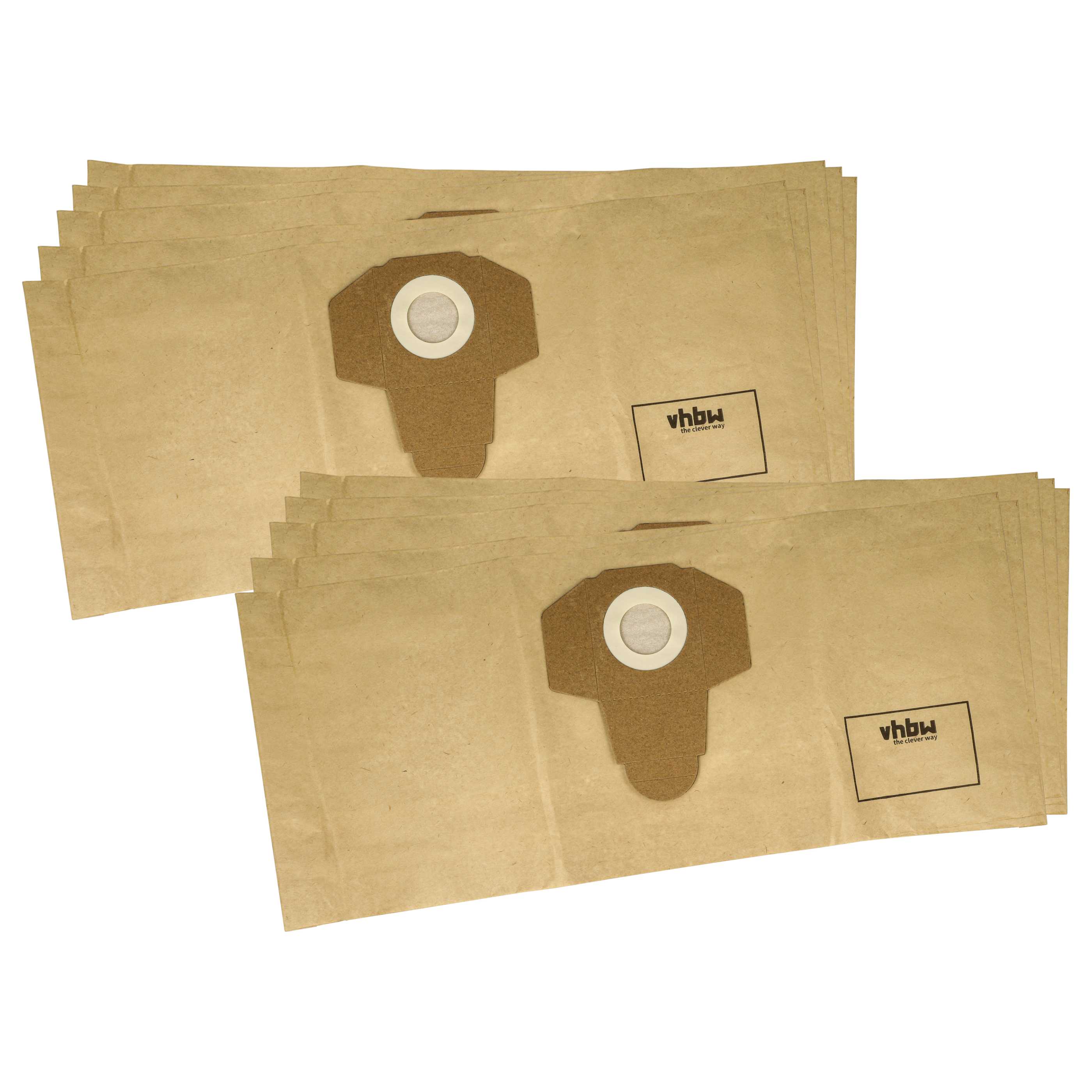 10x Sacchetto sostituisce Parkside 30250132 per aspiratore, carta, doppio strato