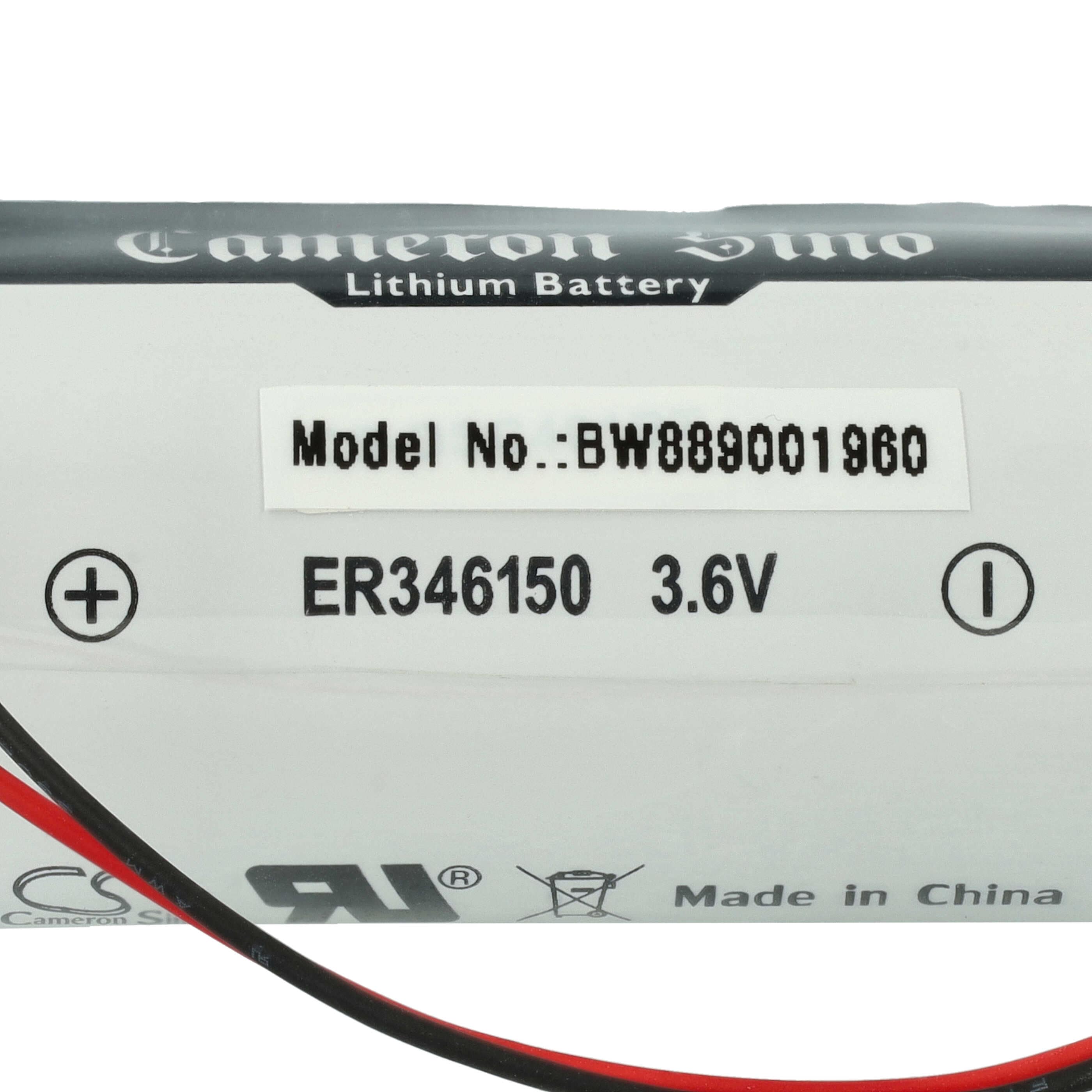 Alarmanlage-Batterie als Ersatz für DSC ER34615M-T1, ER346150, WT4911BATT für DSC - 14500mAh 3,6V Li-MnO2