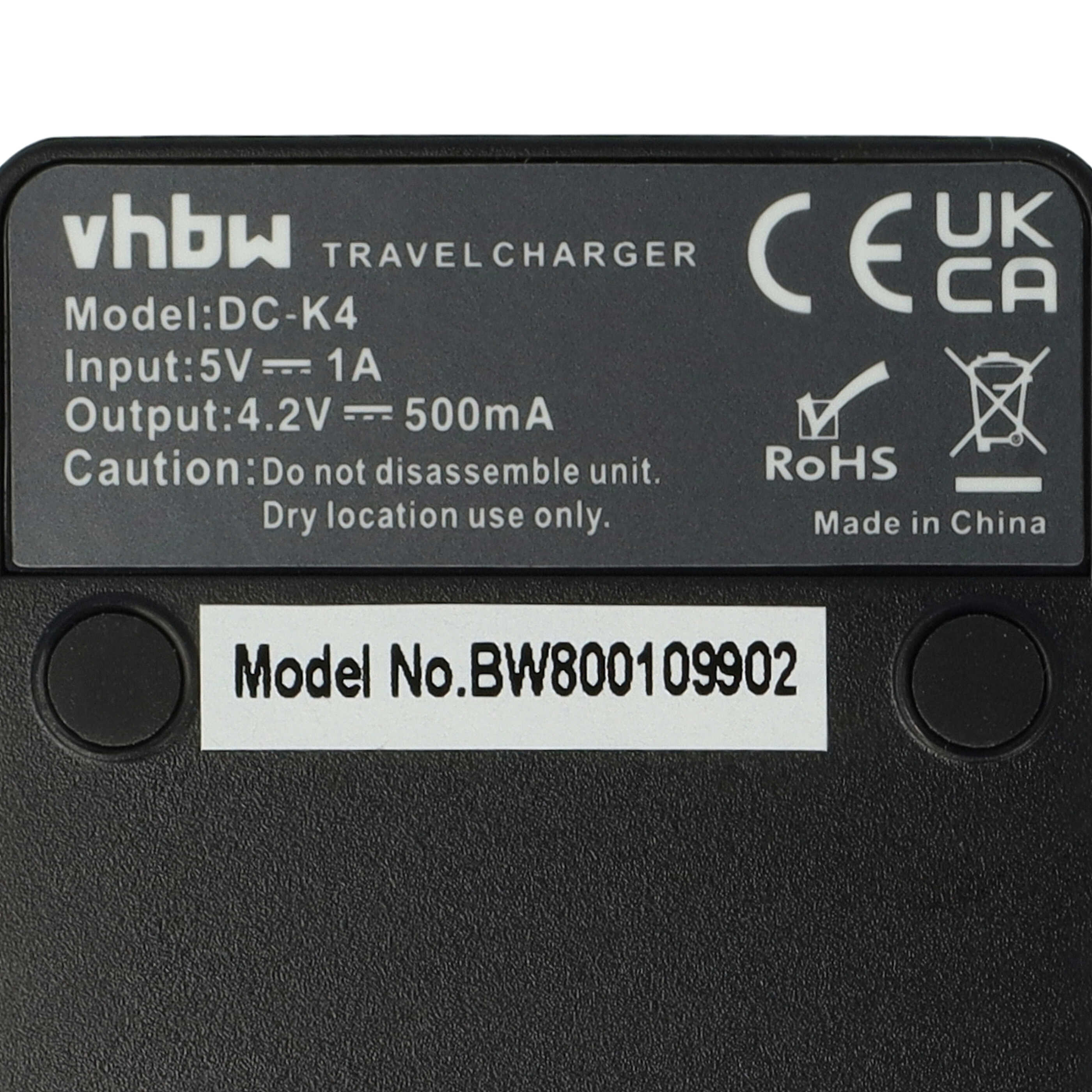 Battery Charger suitable for Canon NB-11L Camera etc. - 0.5 A, 4.2 V