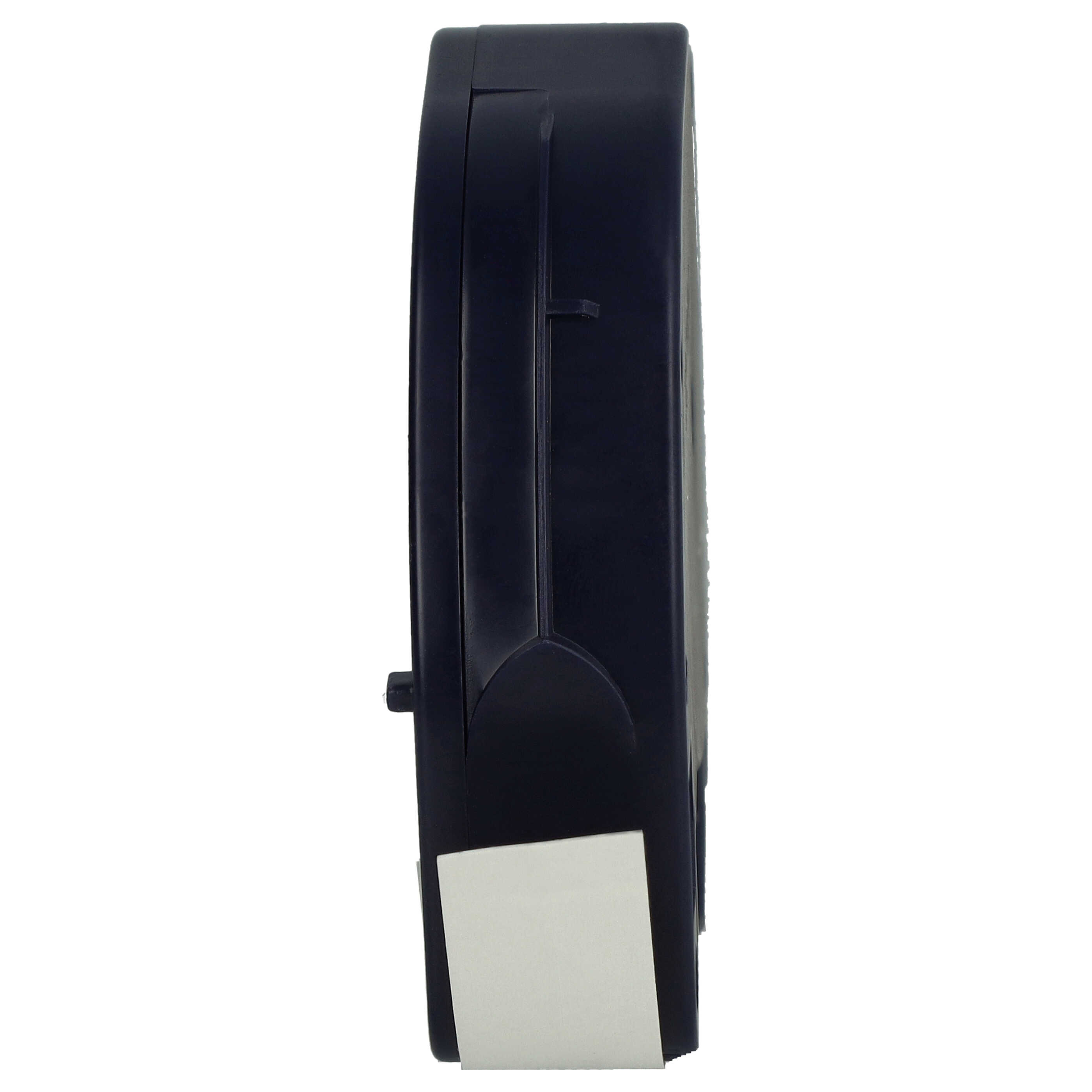 Cassetta nastro plastica sostituisce Dymo 91221 per etichettatrice Dymo 12mm nero su bianco, plastica