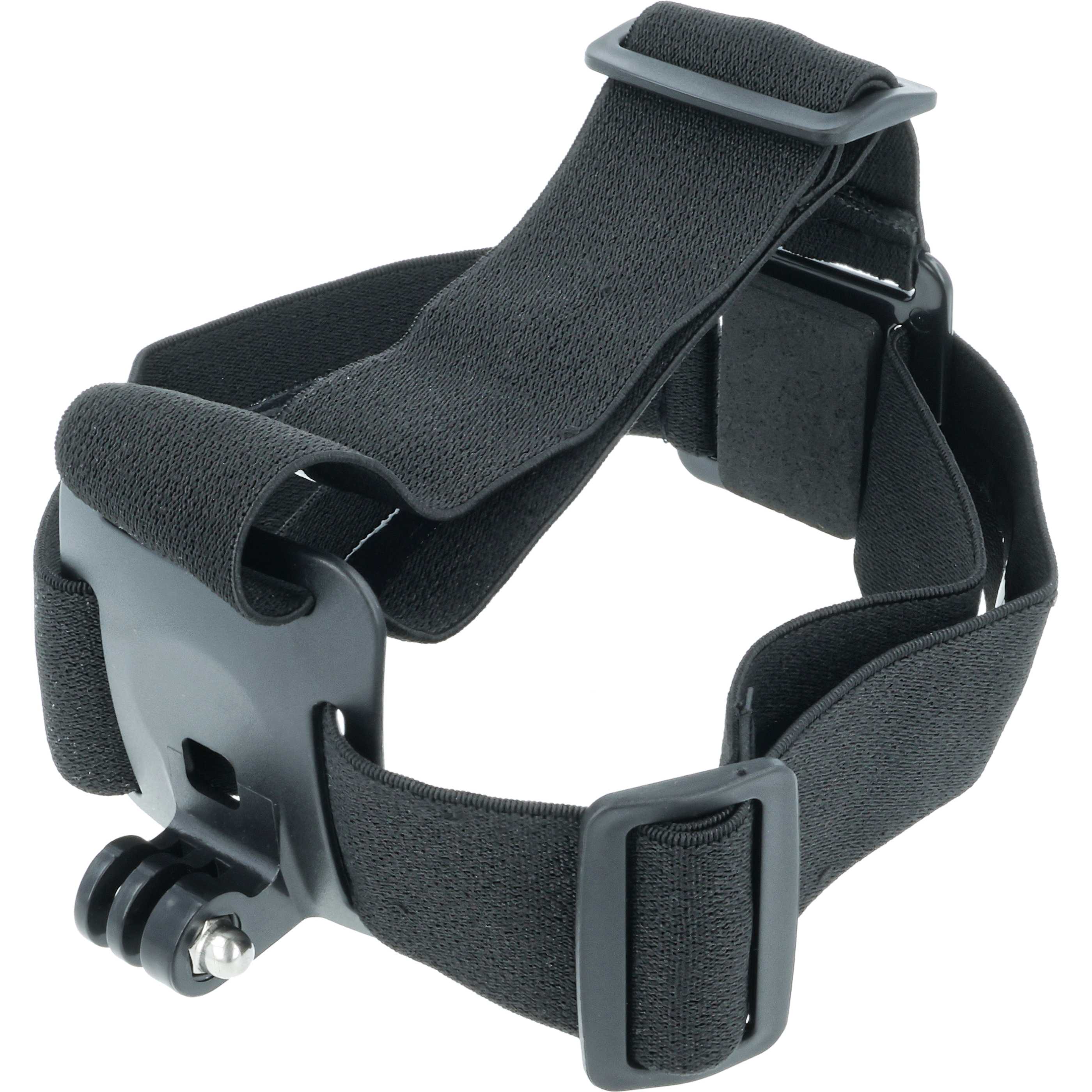 Kopfband passend für Garmin, GoPro Hero Action-Cam u.a. - Mit Antirutschbeschichtung, Schwarz