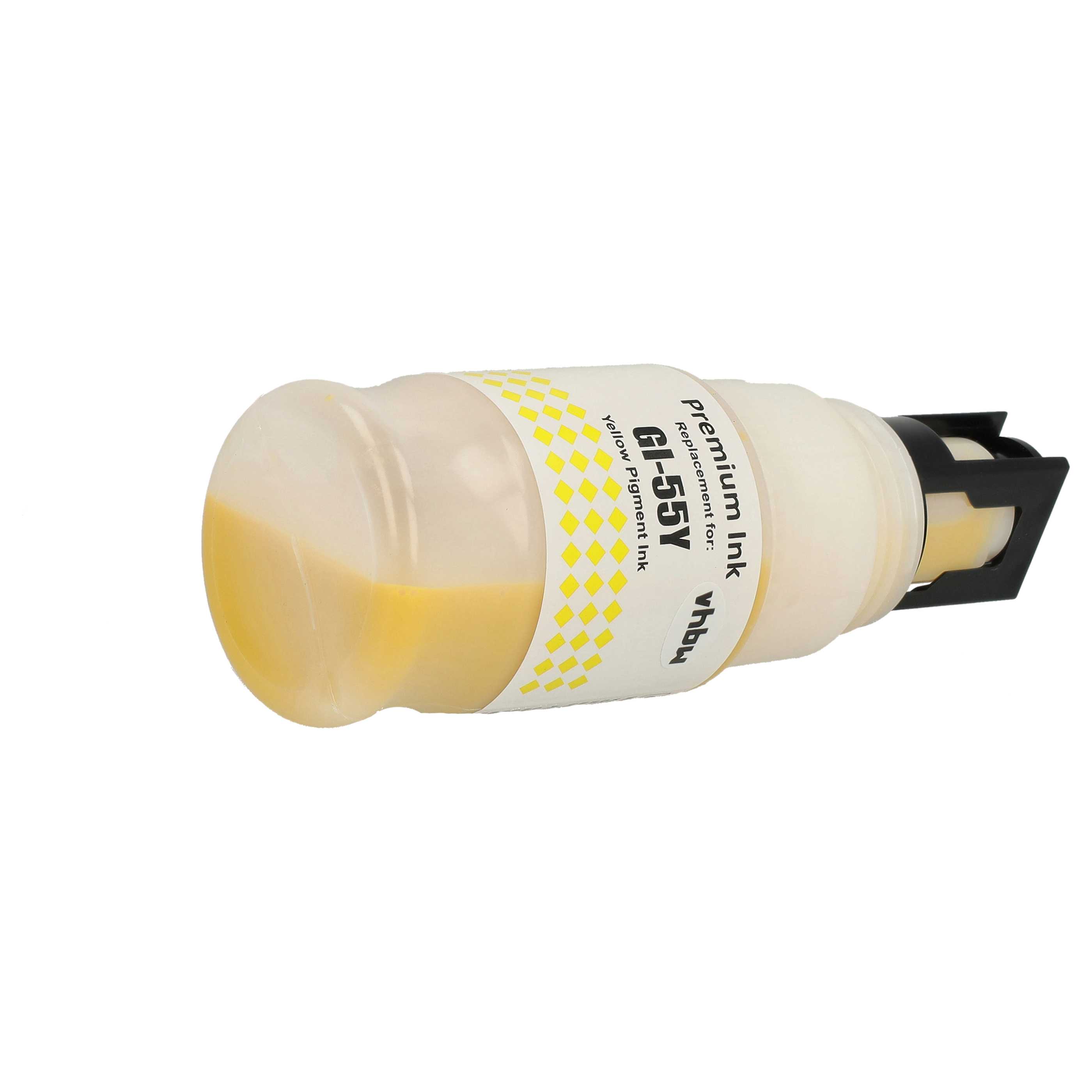 Nachfülltinte Gelb als Ersatz für Canon 6291C001, GI-55Y für Canon Drucker - Pigmentiert, 40ml