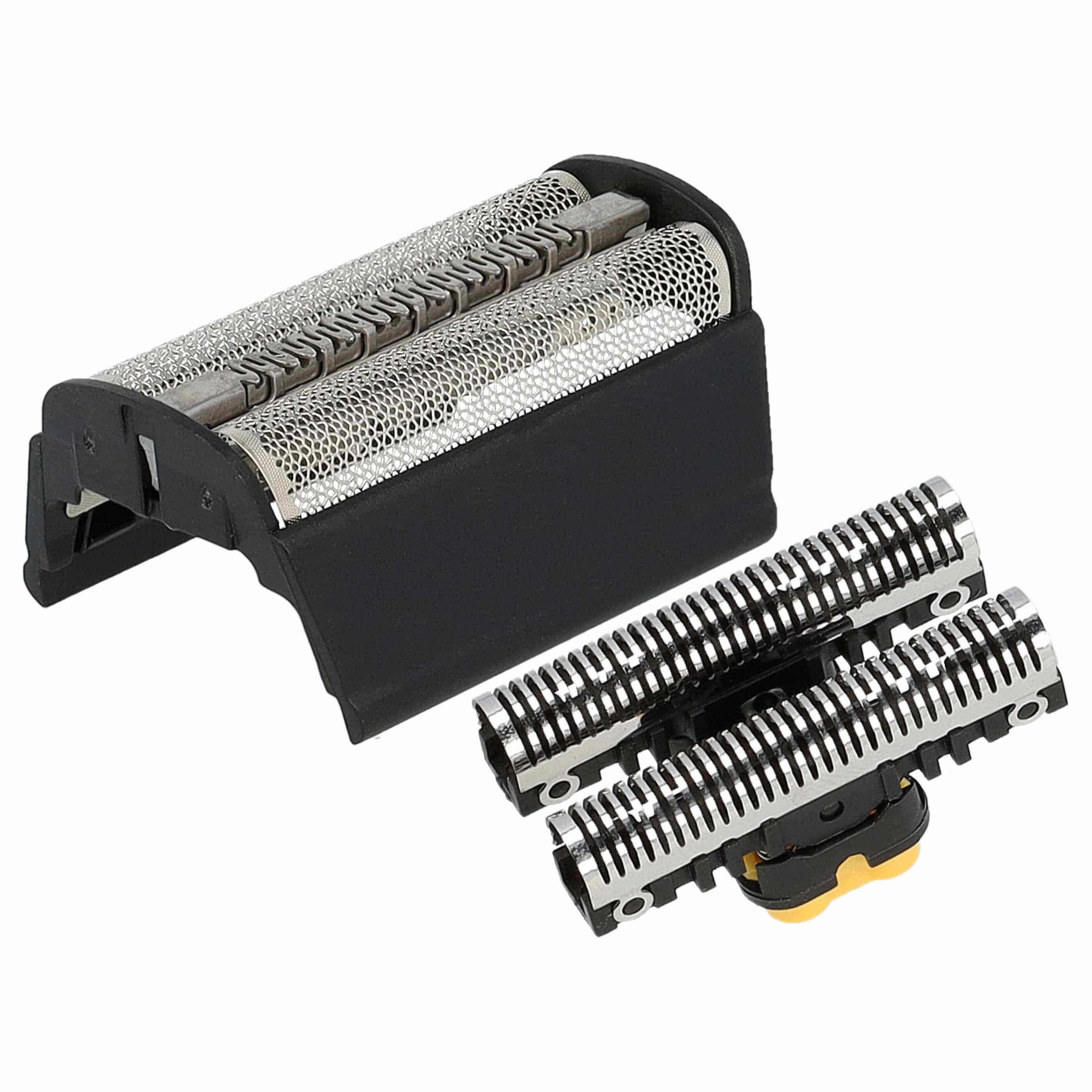 Dual Shaving Foil + Frame Cutter Block Set as Replacement for Braun 31B for Braun Razors - Shaving Parts Set