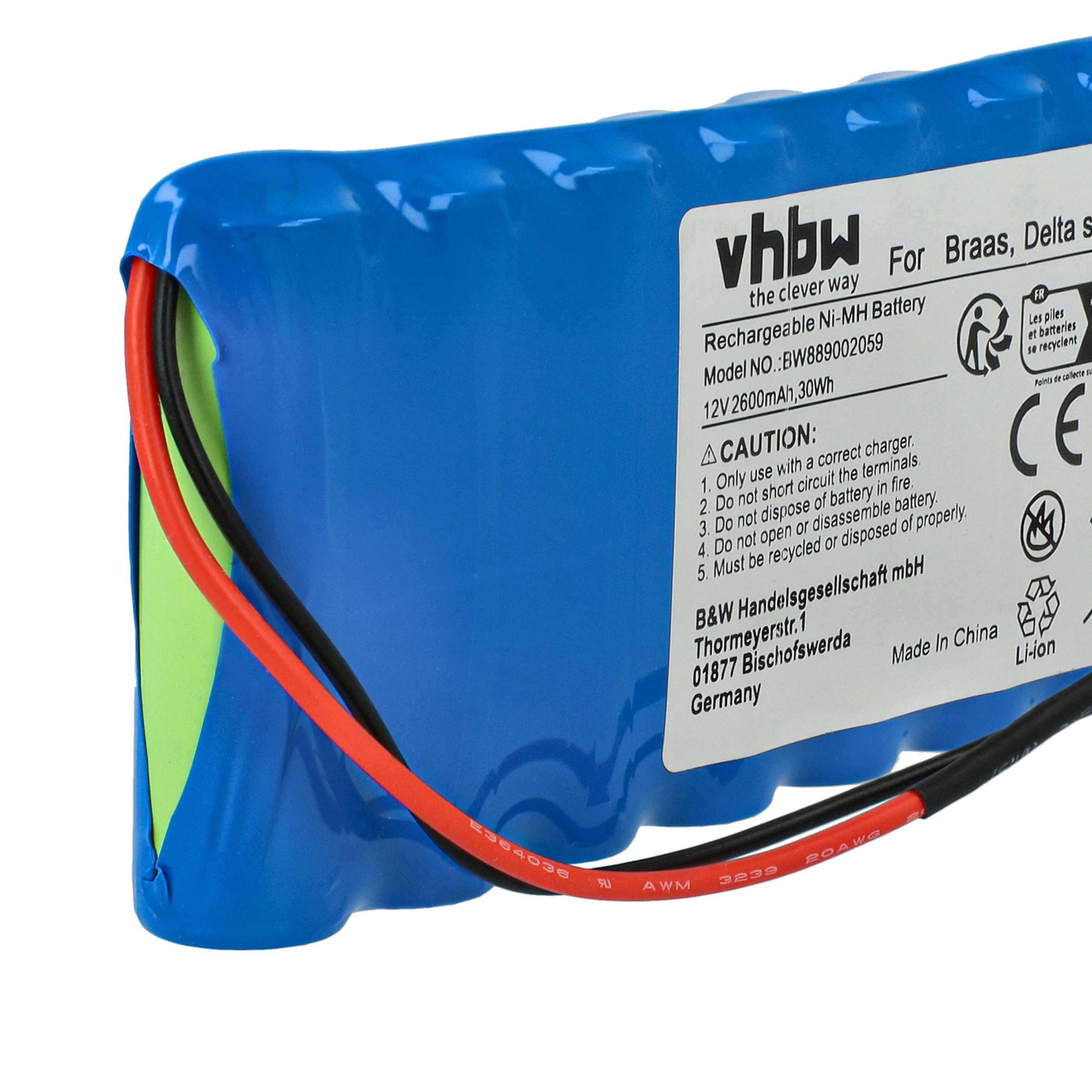 Batterie pour motorisation de volet, porte, portail Baier - 2600mAh 12V NiMH