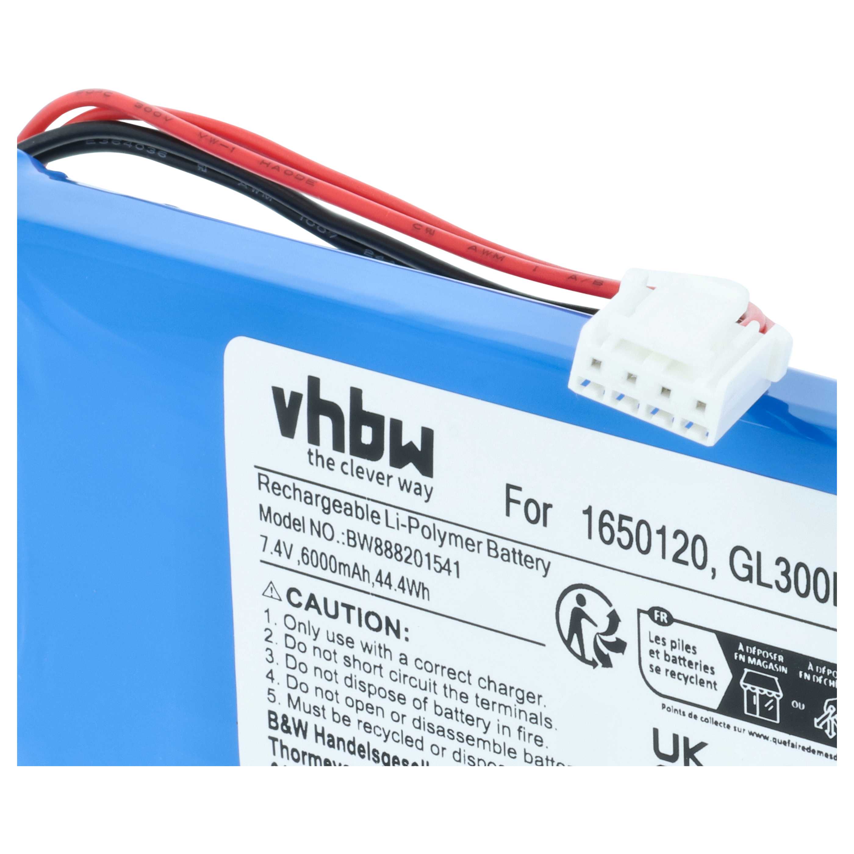 Batteria per controller drone, telecomando sostituisce DJI 1650120 - 6000mAh 7,4V Li-Poly
