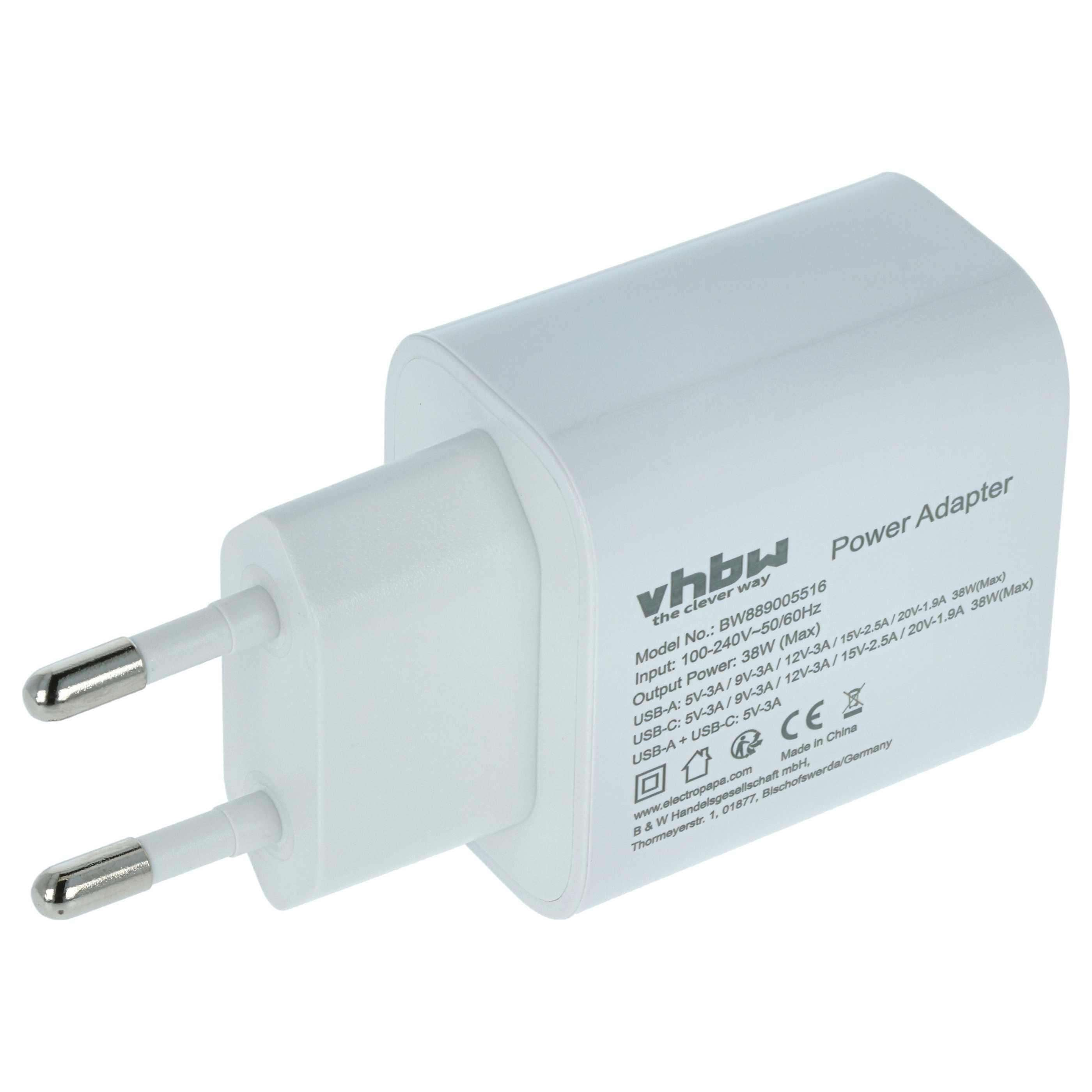 1x Netzteil, 1x USB-C Kabel als Ersatz für Samsung ECC1DPOUBE, ECC1DPU für Huawei Tablet u.a. - Ladeset