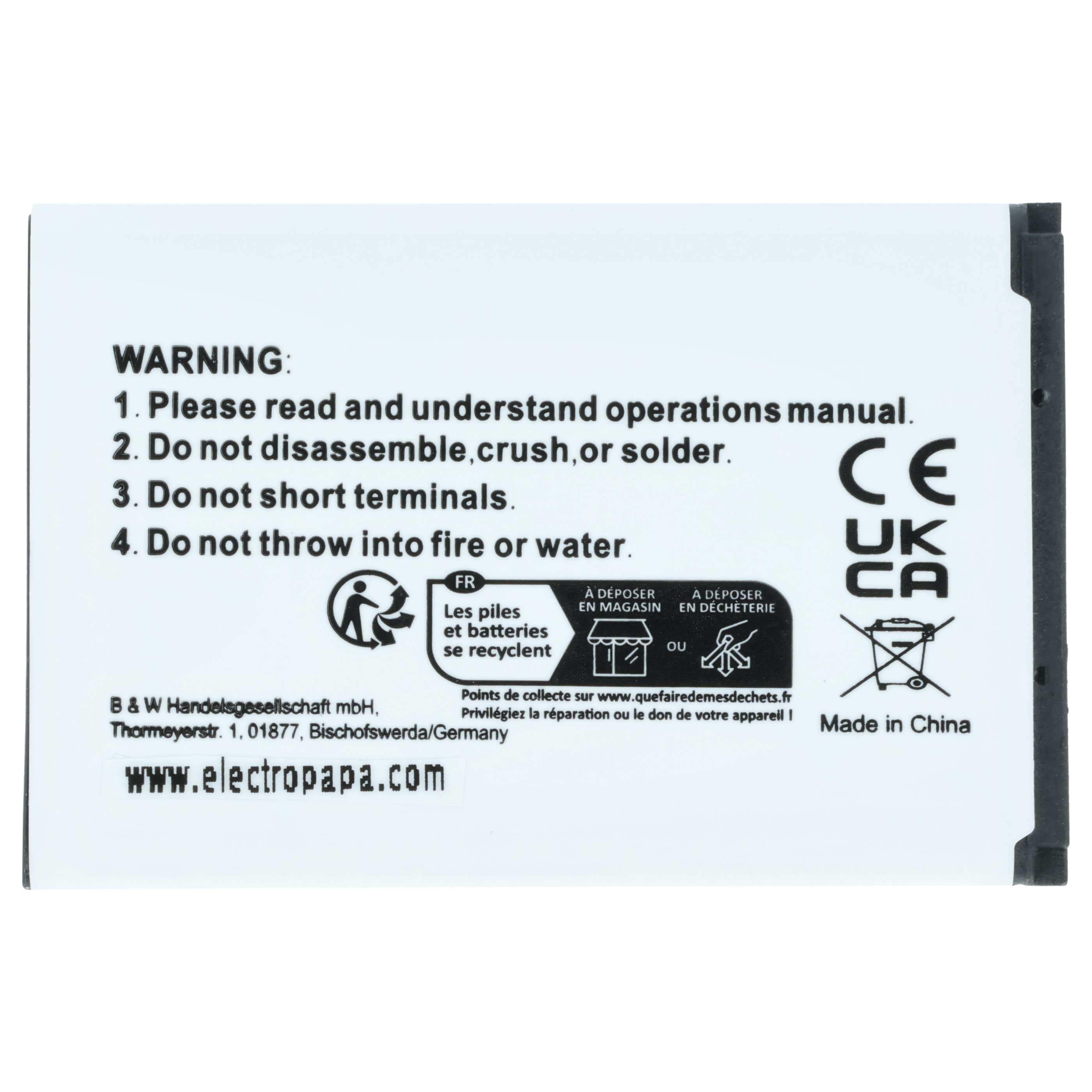 Akumulator do telefonu smartfona zamiennik Samsung AB463651BABSTD, AB463651BA - 900 mAh 3,7 V Li-Ion