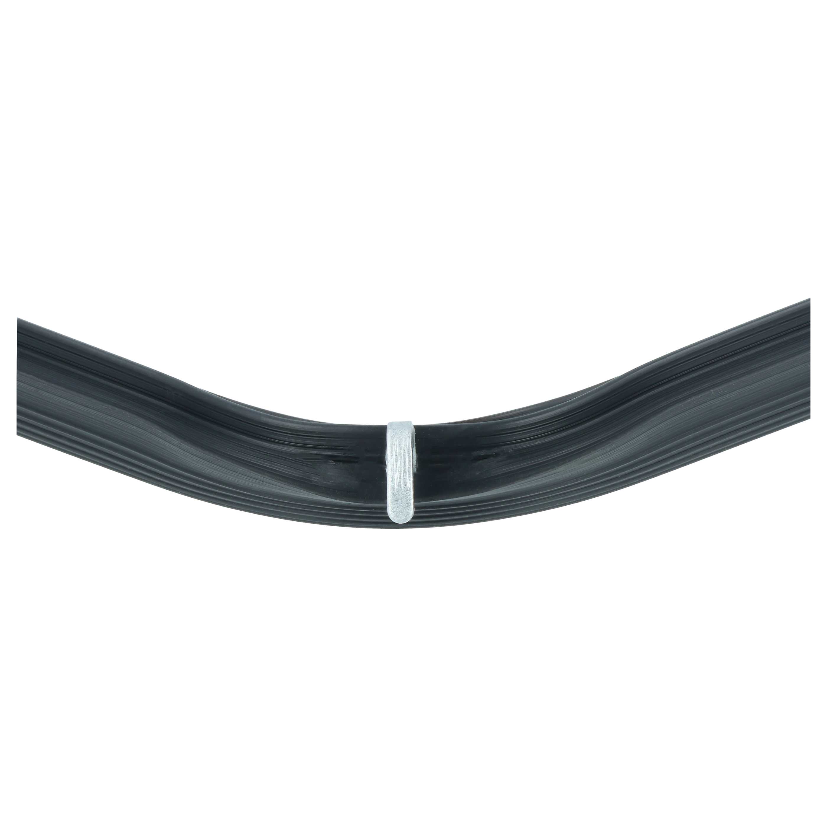 Oven Door Seal + Angled Corner Hooks replaces Arcelik 255440101 for Brandt etc. - 44 x 34 cm Black
