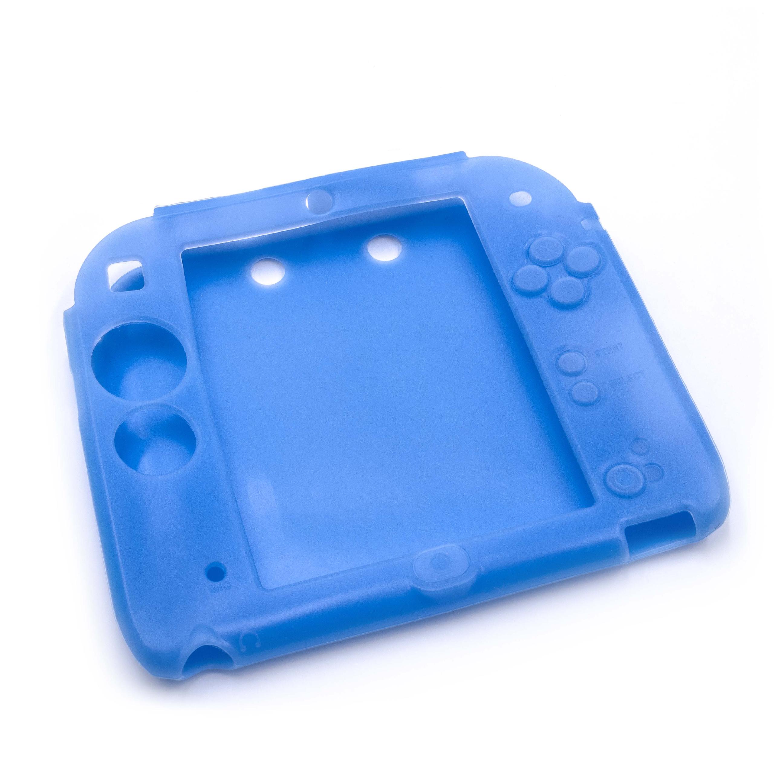Hülle passend für Nintendo 2DS Spielekonsole - Case Silikon Blau