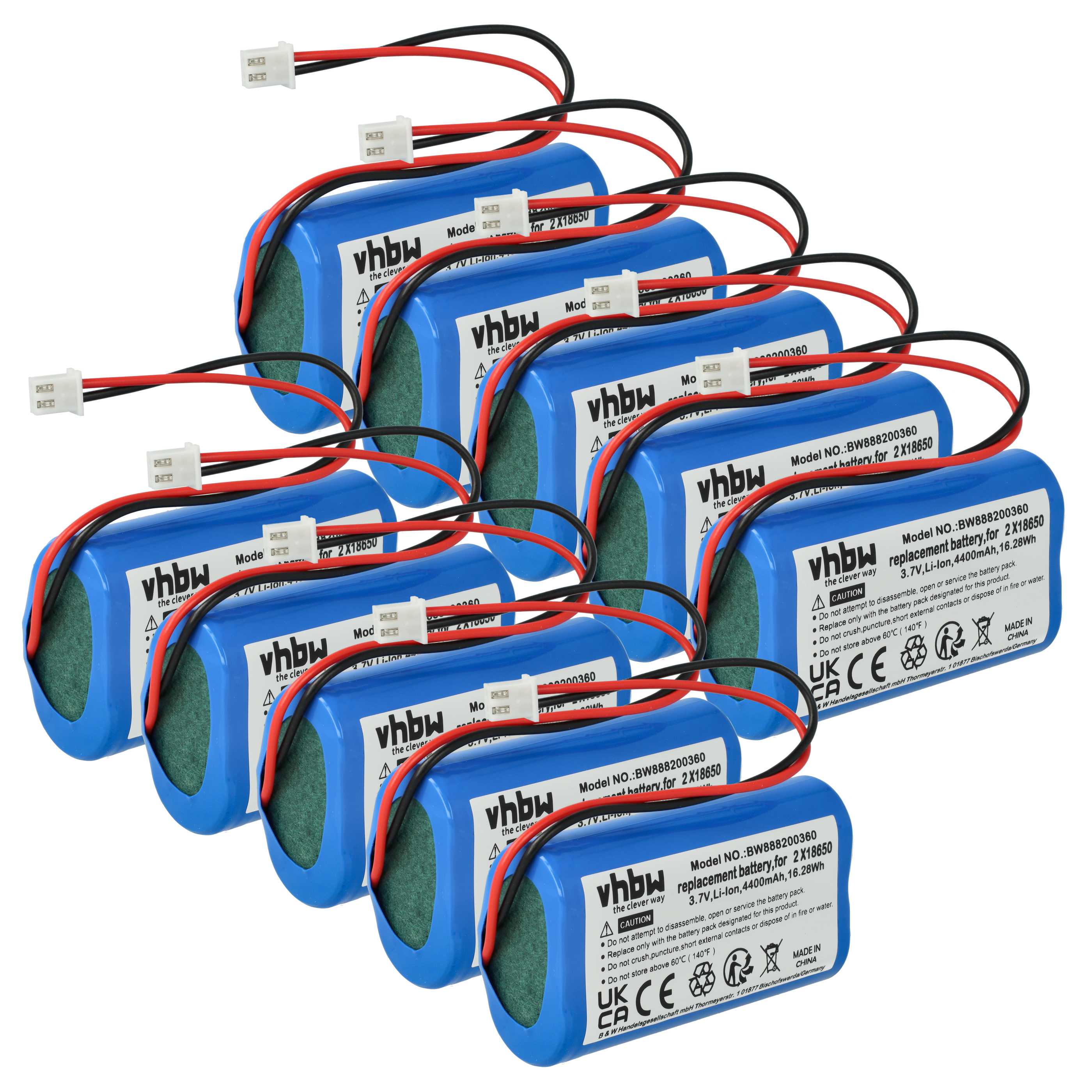 Batterie (10 pcs.) Sigor Nuindie, Numotion, Villeroy & Boch Seoul 2.0, Zafferano Poldina - 4400mAh 3,7V Li-ion