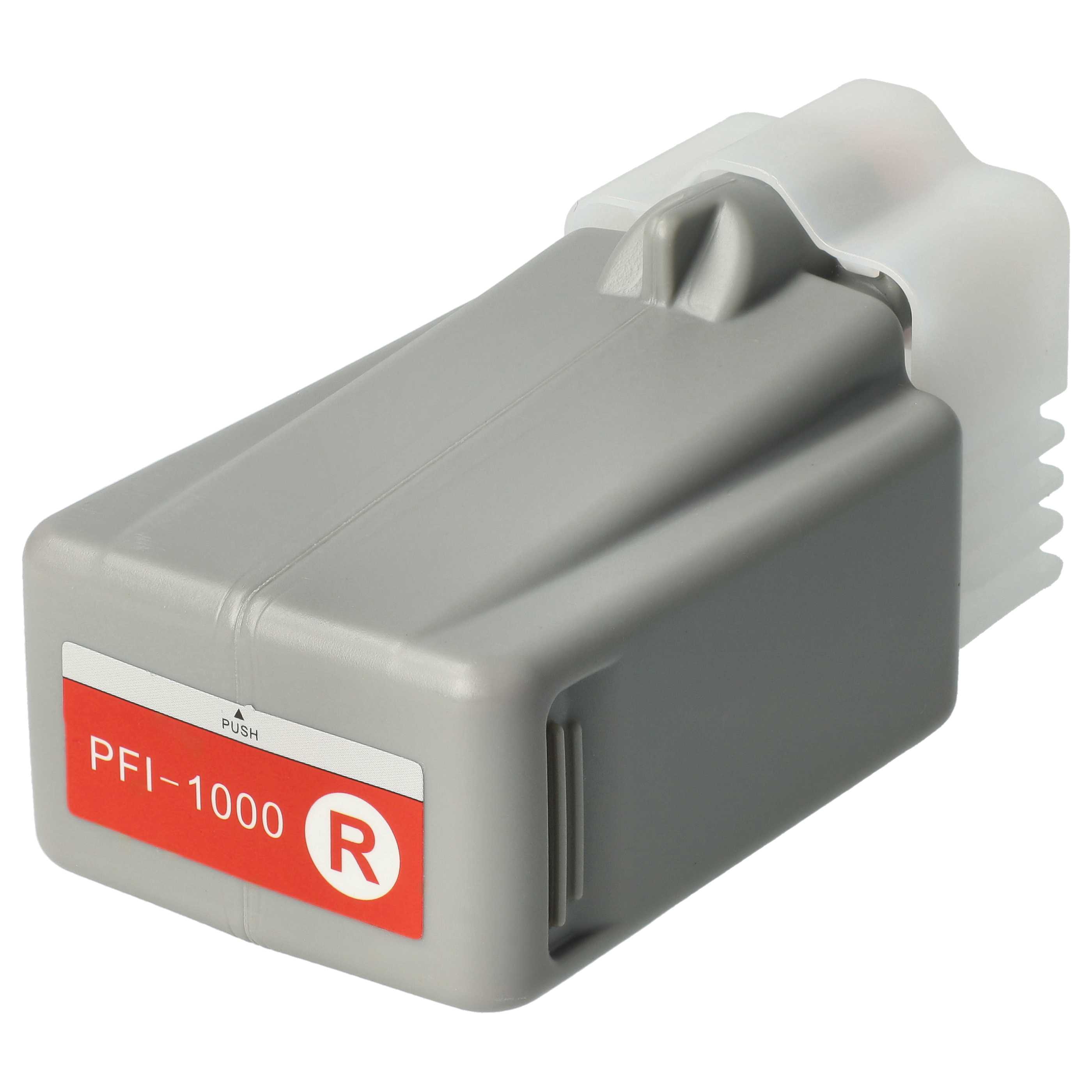 Ink Cartridge as Exchange for Canon PFI-1000R, PFI-1000 R for Canon Printer - Red 80 ml + Chip