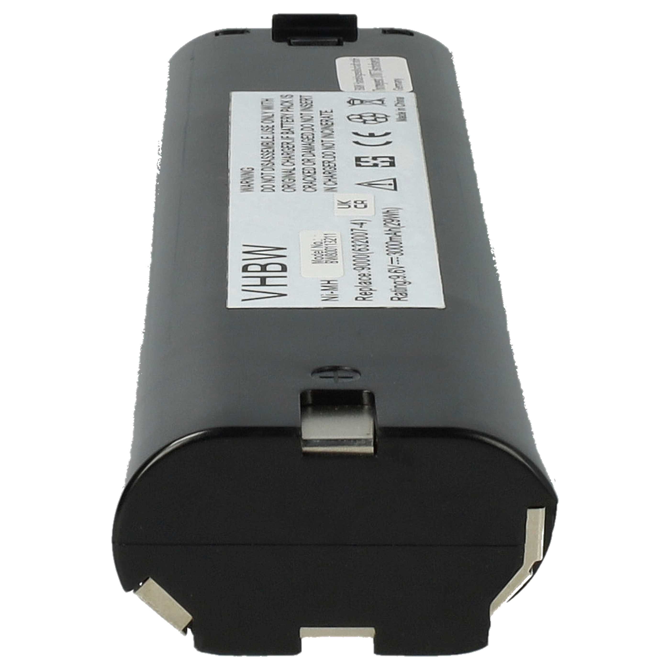 Battery replaces Makita 192533-0, 193889-4, 191681-2, 193890-9 Electric Power Tool - 3000 mAh, 9.6 V, NiMH
