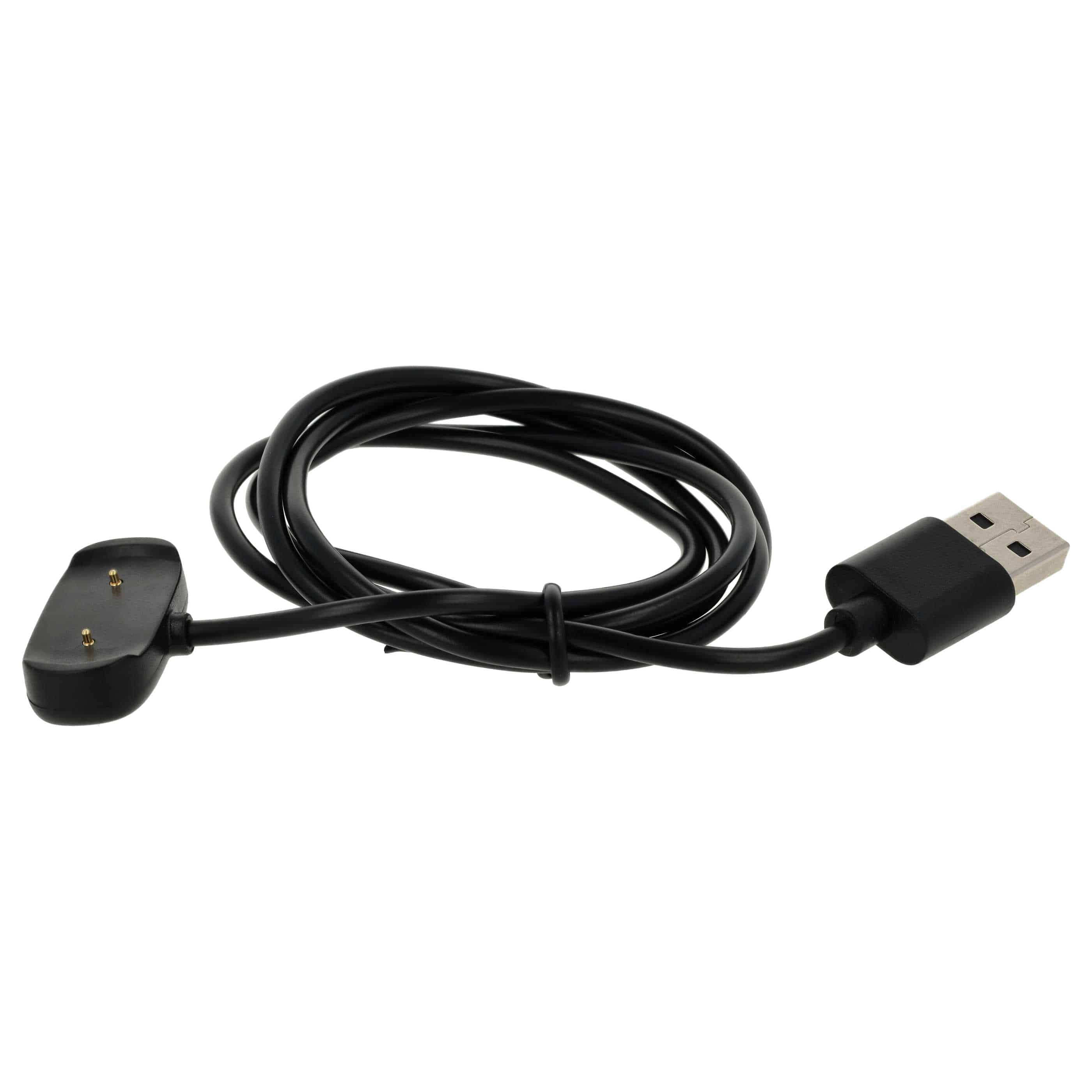 Cavo di ricarica USB per smartwatch Huami Amazfit Bip U, GTS 2e, Pop, Pop Pro - nero magnetico 96 cm