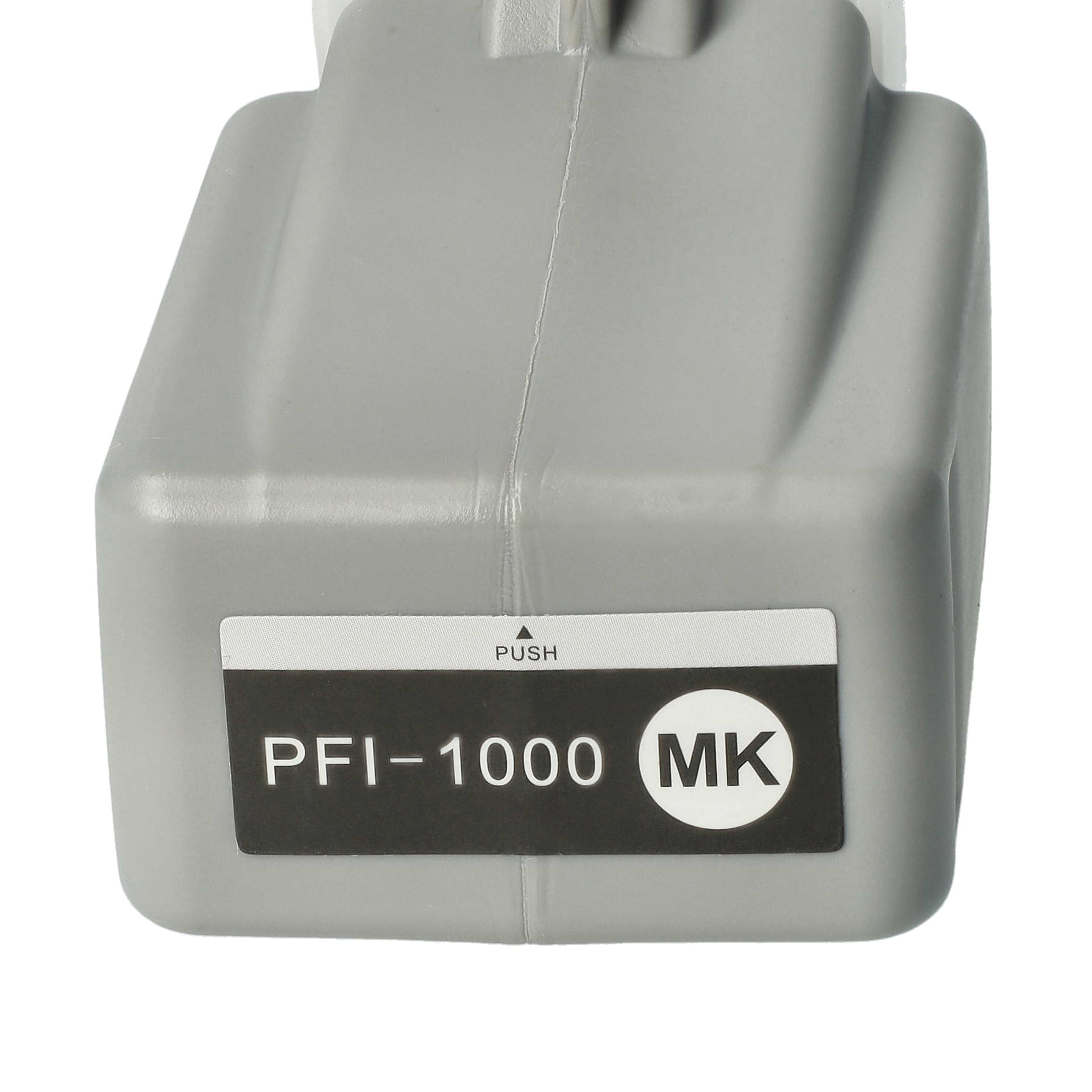 Ink Cartridge as Exchange for Canon PFI-1000MBK, PFI-1000 MBK for Canon Printer - Matt-Black 80 ml + Chip