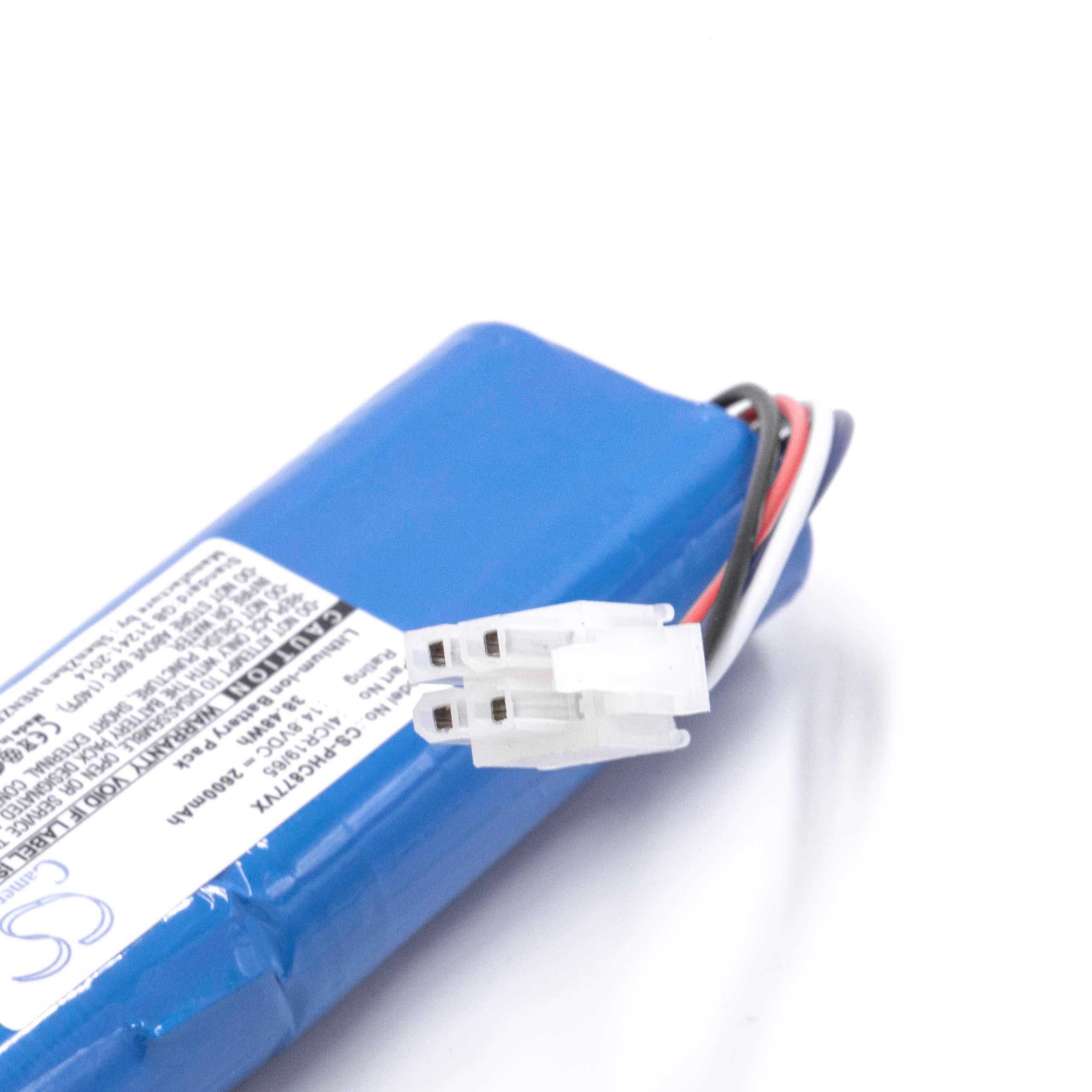 Batteria sostituisce Philips 4ICR19/65, CP0111/01 per aspirapolvere Philips - 2600mAh 14,8V Li-Ion