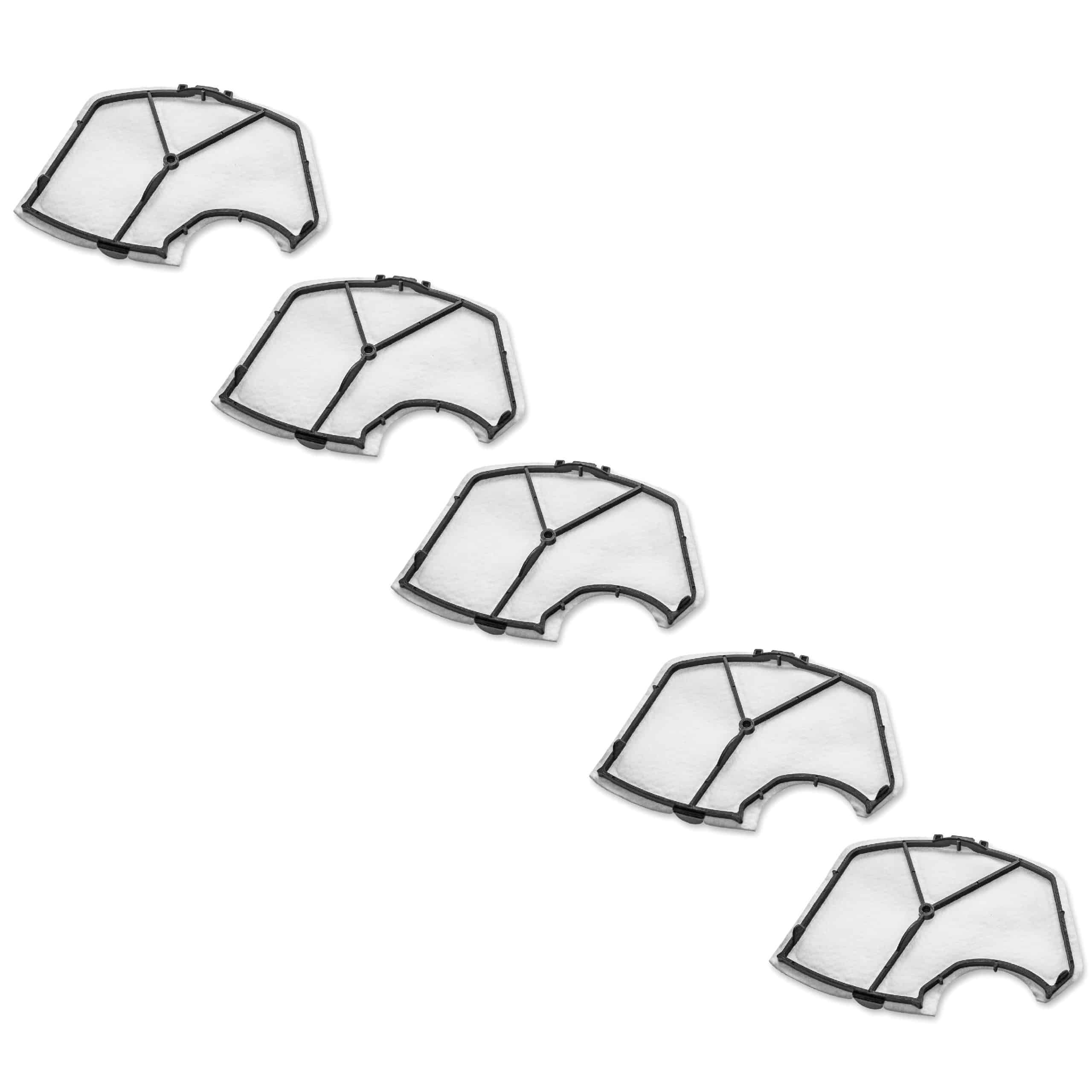 5x Filtermotor filter suitable for Vorwerk Kobold VK140, VK150, 140, 150 Vacuum Cleaner, 10.3 x 14.3 cm