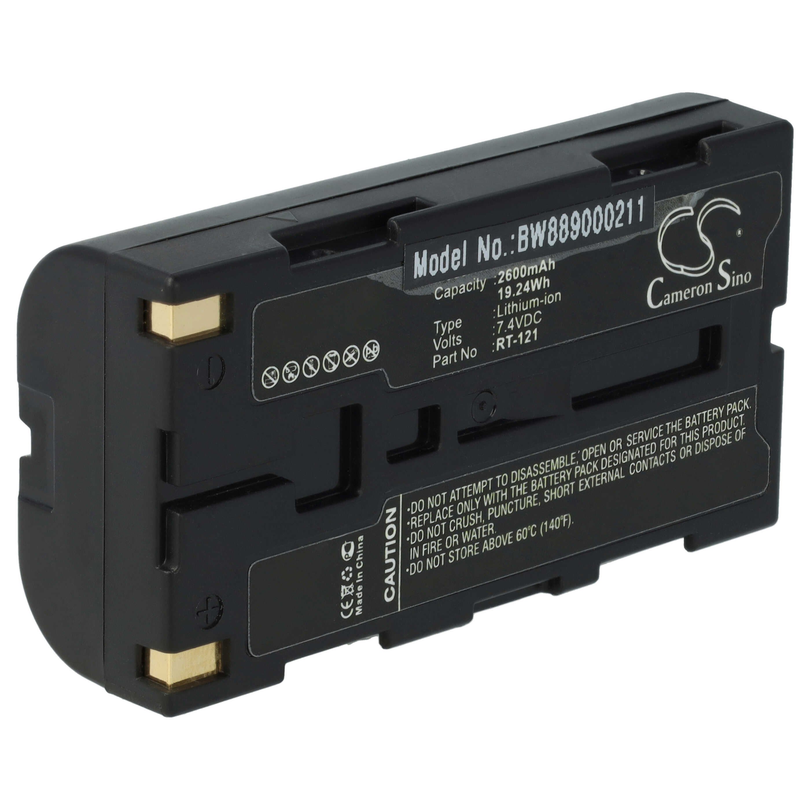 Akku als Ersatz für Righton RT-121 - 2600mAh 7,4V Li-Ion